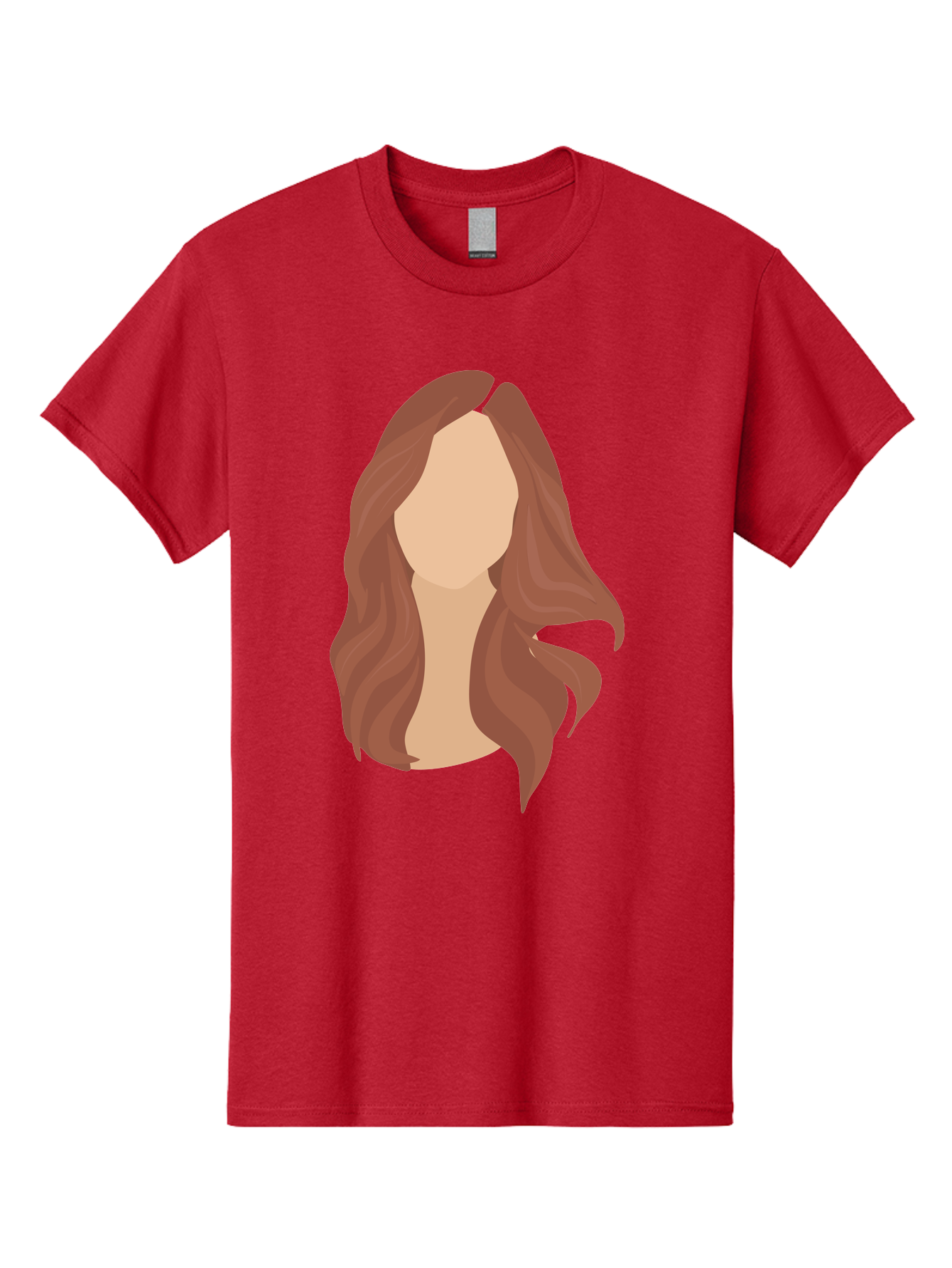 Woman-With-Long-Hair-2 Men'S Graphic Tee, 100% Cotton, Comfortable Casual Summer Wear, Machine Washable, Long Wavy Hair, Brunette Woman, Faceless Portrait, Hair Texture, Wavy Locks, Beauty Illustration, Hairstyle Inspiration, Hair Care Aae080 13