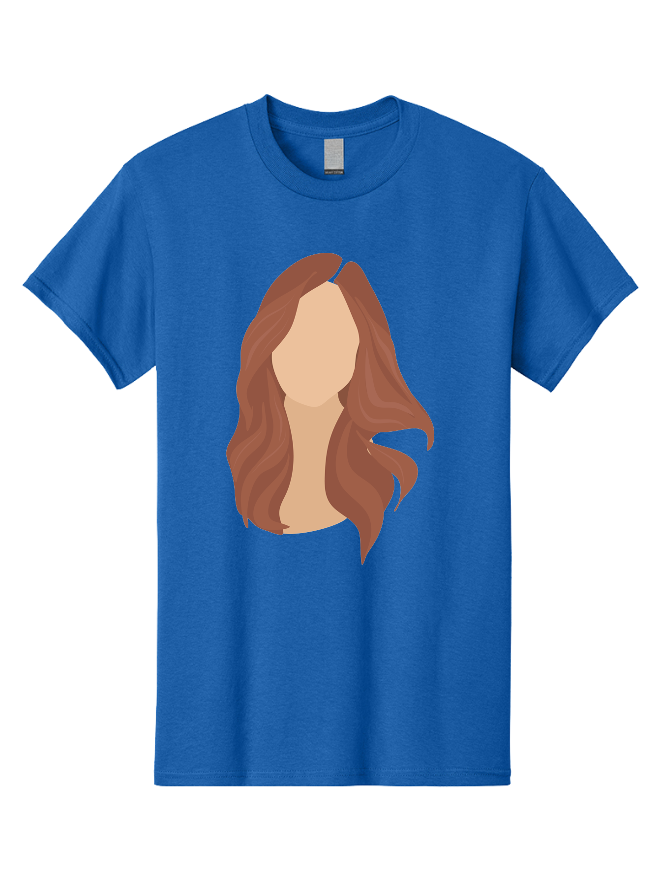 Woman-With-Long-Hair-2 Men'S Graphic Tee, 100% Cotton, Comfortable Casual Summer Wear, Machine Washable, Long Wavy Hair, Brunette Woman, Faceless Portrait, Hair Texture, Wavy Locks, Beauty Illustration, Hairstyle Inspiration, Hair Care Aae080 15