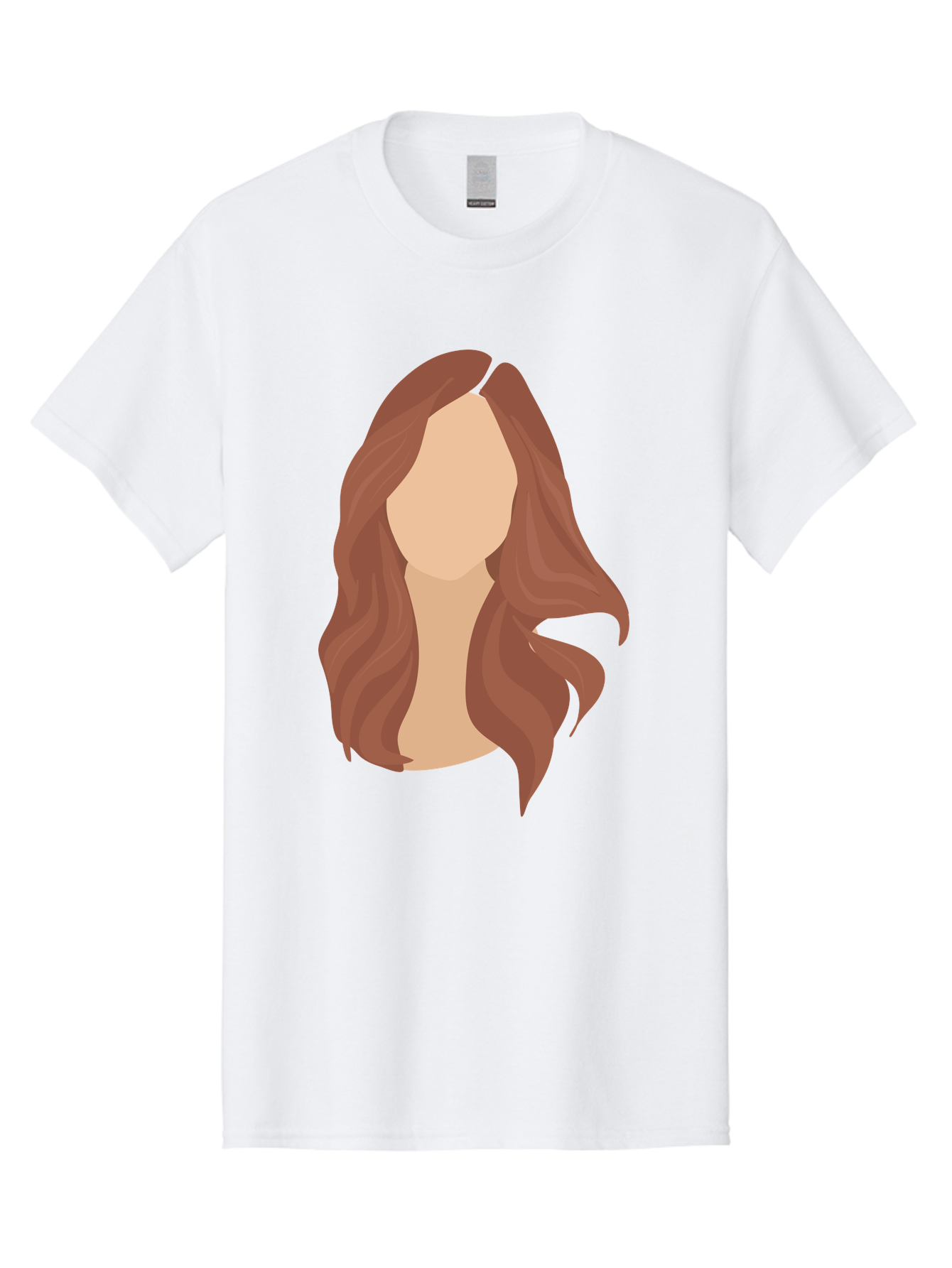Woman-With-Long-Hair-2 Men'S Graphic Tee, 100% Cotton, Comfortable Casual Summer Wear, Machine Washable, Long Wavy Hair, Brunette Woman, Faceless Portrait, Hair Texture, Wavy Locks, Beauty Illustration, Hairstyle Inspiration, Hair Care Aae080 19