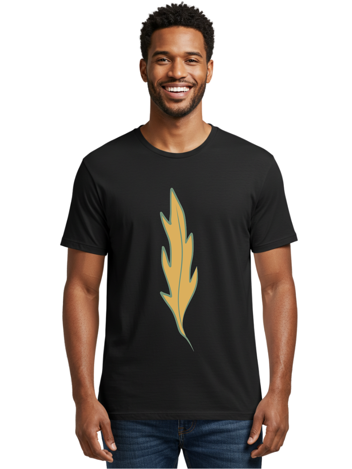 Yellow-Leaf-1 Men'S Graphic Tee, 100% Cotton, Comfortable Casual Summer Wear, Machine Washable, Autumn Leaf, Fall Foliage, Yellow Leaf, Oak Tree, Natural Design, Leaf Illustration, Seasonal Symbol, Botanical Icon, Vibrant Color Aae085 20