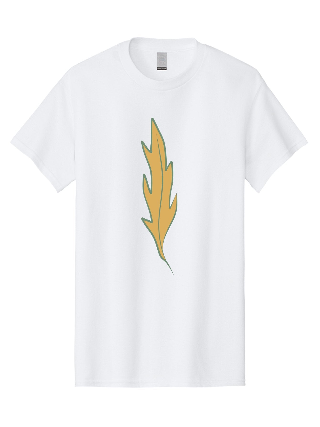 Yellow-Leaf-1 Men'S Graphic Tee, 100% Cotton, Comfortable Casual Summer Wear, Machine Washable, Autumn Leaf, Fall Foliage, Yellow Leaf, Oak Tree, Natural Design, Leaf Illustration, Seasonal Symbol, Botanical Icon, Vibrant Color Aae085 3