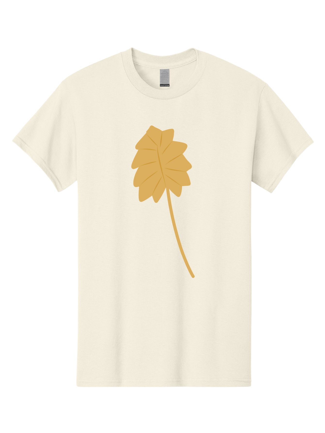 Yellow-Leaf Men'S Graphic Tee, 100% Cotton, Comfortable Casual Summer Wear, Machine Washable, Yellow Leaf, Autumn Leaf, Fall Foliage, Nature Illustration, Single Leaf, Simple Design, Leaf Icon, Graphic Leaf Aae087 7