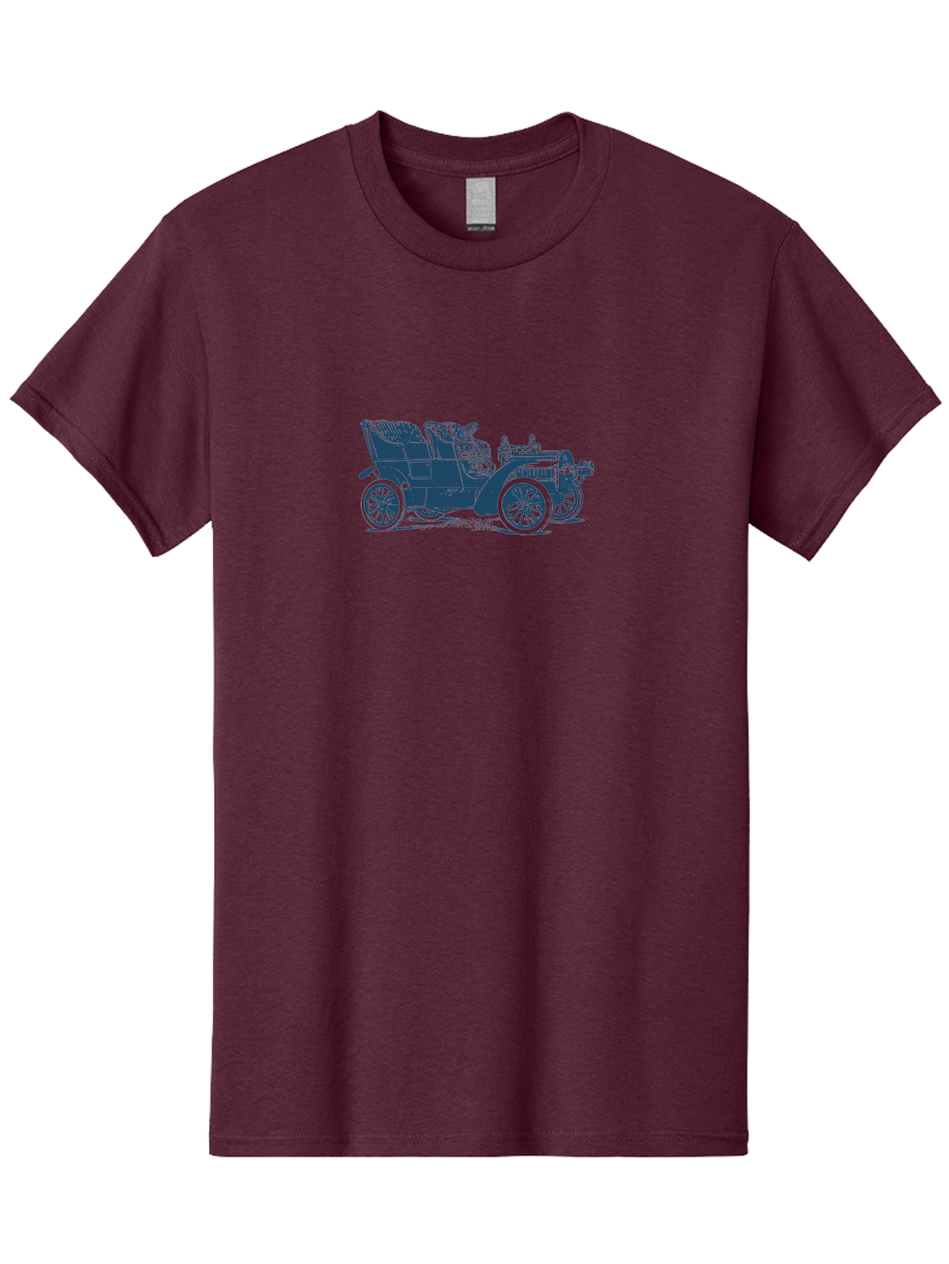 1900S Roadster Drawing Men'S Graphic Tee, 100% Cotton, Comfortable Casual Summer Wear, Machine Washable, Vintage Car, Classic Automobile, Antique Vehicle, Old-Fashioned Transportation, Horse-Less Carriage, Early 20Th Century Car, Retro Style Aae089 15