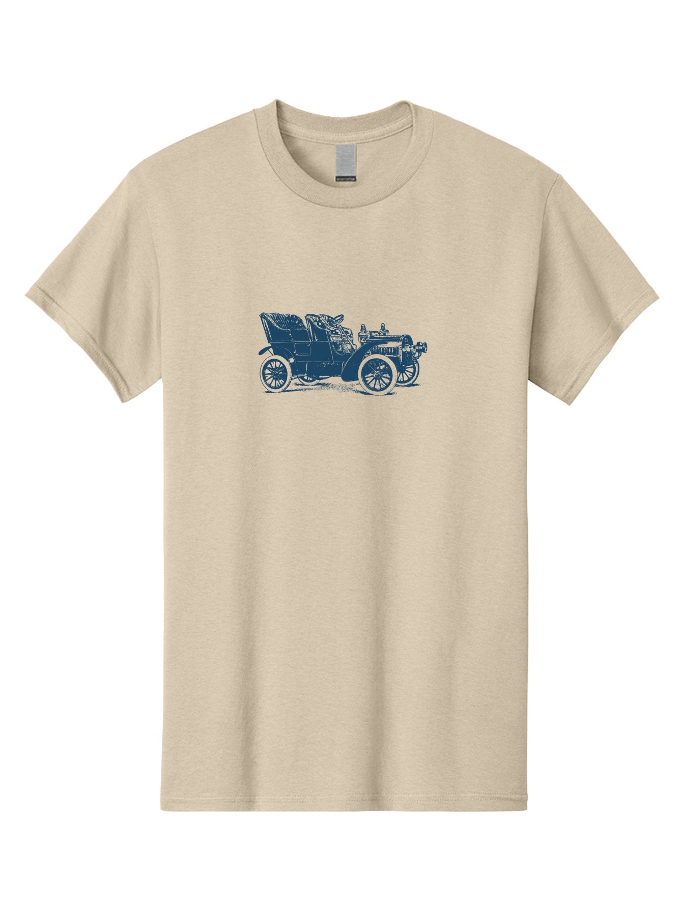 1900S Roadster Drawing Men'S Graphic Tee, 100% Cotton, Comfortable Casual Summer Wear, Machine Washable, Vintage Car, Classic Automobile, Antique Vehicle, Old-Fashioned Transportation, Horse-Less Carriage, Early 20Th Century Car, Retro Style Aae089 11