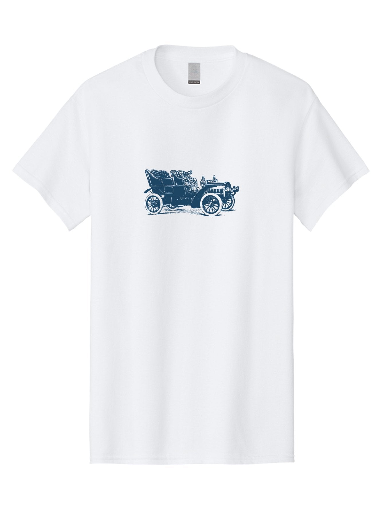 1900S Roadster Drawing Men'S Graphic Tee, 100% Cotton, Comfortable Casual Summer Wear, Machine Washable, Vintage Car, Classic Automobile, Antique Vehicle, Old-Fashioned Transportation, Horse-Less Carriage, Early 20Th Century Car, Retro Style Aae089 14