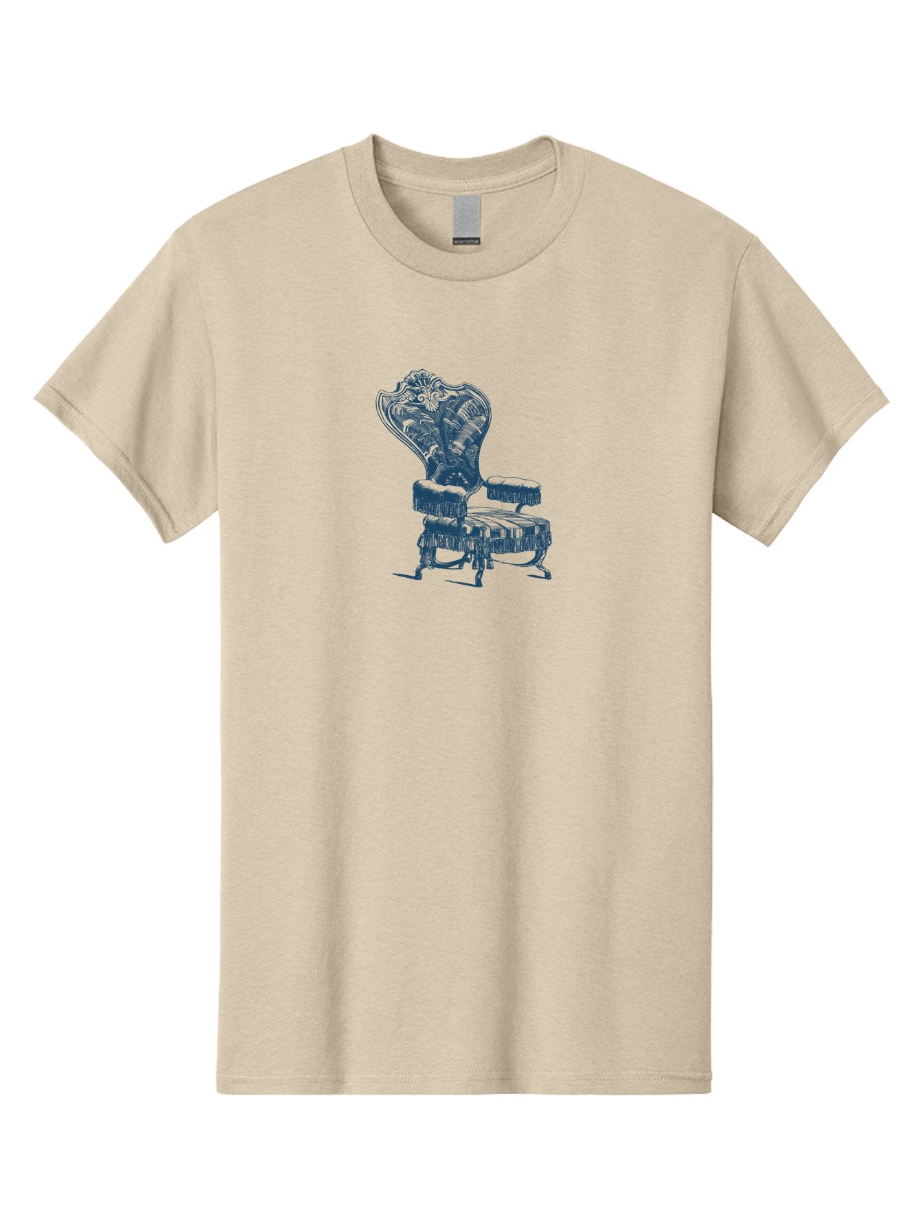 Accent Chair Men'S Graphic Tee, 100% Cotton, Comfortable Casual Summer Wear, Machine Washable, Ornate Chair, Luxurious Furniture, Vintage Decor, Elegant Design, Intricate Details, Fringe Trim, Classic Style, Sophisticated Ambiance, Aae092 11