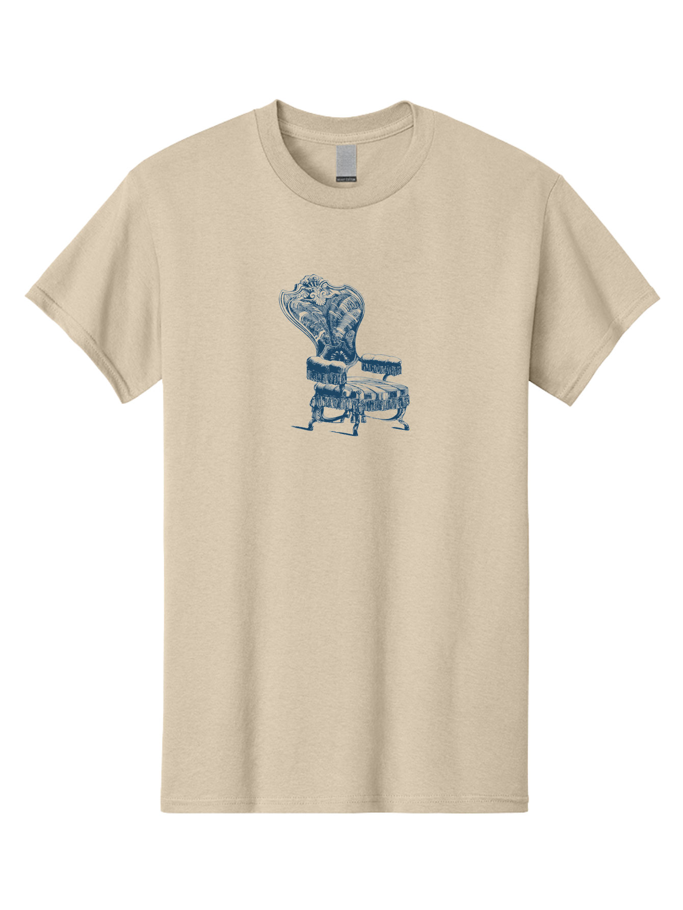 Accent Chair Men'S Graphic Tee, 100% Cotton, Comfortable Casual Summer Wear, Machine Washable, Ornate Chair, Luxurious Furniture, Vintage Decor, Elegant Design, Intricate Details, Fringe Trim, Classic Style, Sophisticated Ambiance, Aae092 7