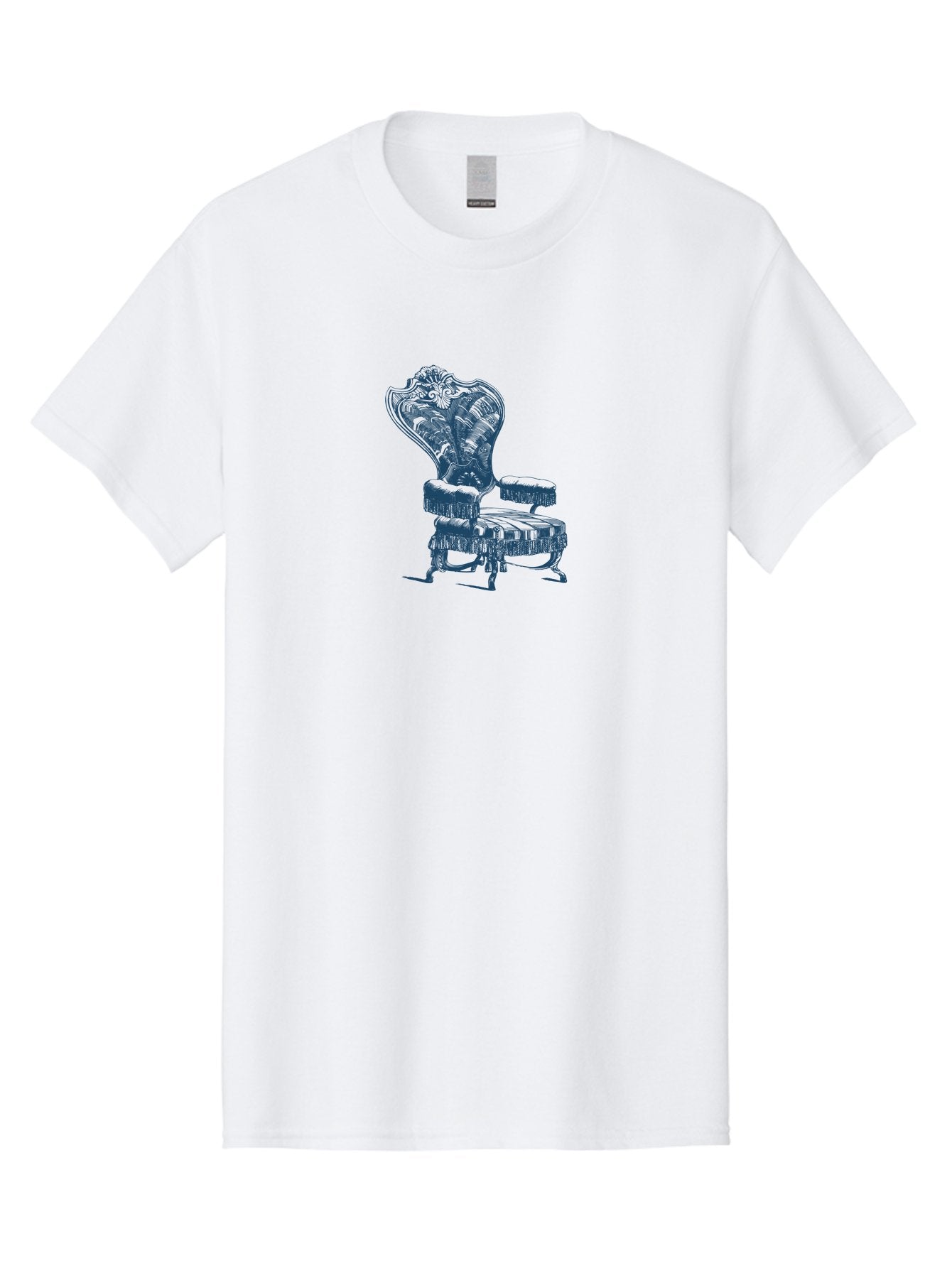 Accent Chair Men'S Graphic Tee, 100% Cotton, Comfortable Casual Summer Wear, Machine Washable, Ornate Chair, Luxurious Furniture, Vintage Decor, Elegant Design, Intricate Details, Fringe Trim, Classic Style, Sophisticated Ambiance, Aae092 13