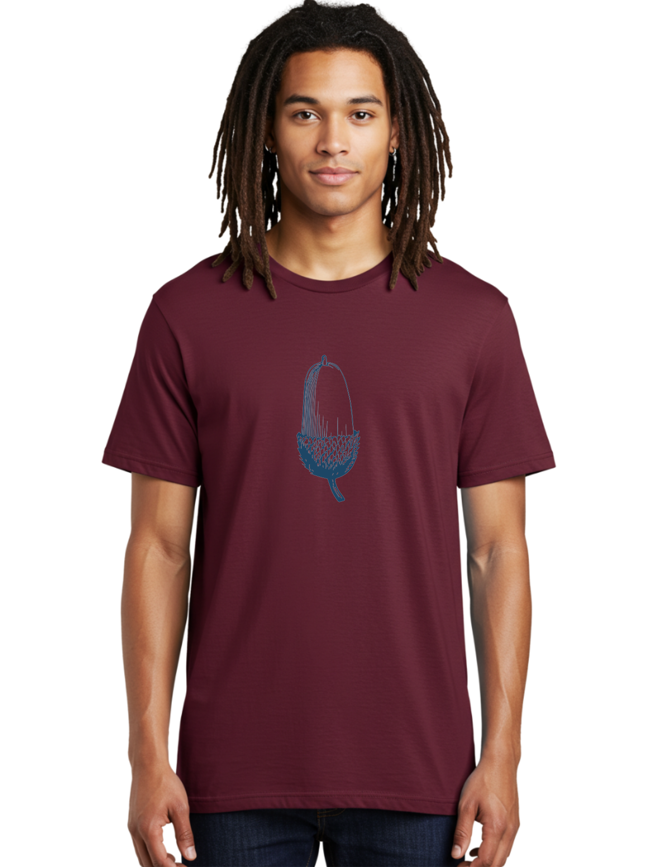 Acorn Men'S Graphic Tee, 100% Cotton, Comfortable Casual Summer Wear, Machine Washable, Acorn Illustration, Oak Tree Symbol, Nature-Inspired Design, Botanical Art, Simple Line Drawing, Forest Element, Abstract Shape, Minimalist Icon Aae093 10