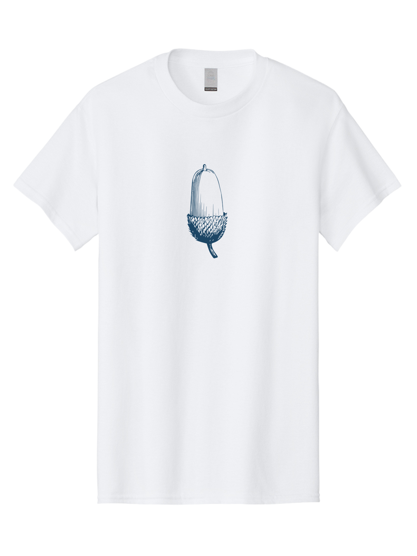 Acorn Men'S Graphic Tee, 100% Cotton, Comfortable Casual Summer Wear, Machine Washable, Acorn Illustration, Oak Tree Symbol, Nature-Inspired Design, Botanical Art, Simple Line Drawing, Forest Element, Abstract Shape, Minimalist Icon Aae093