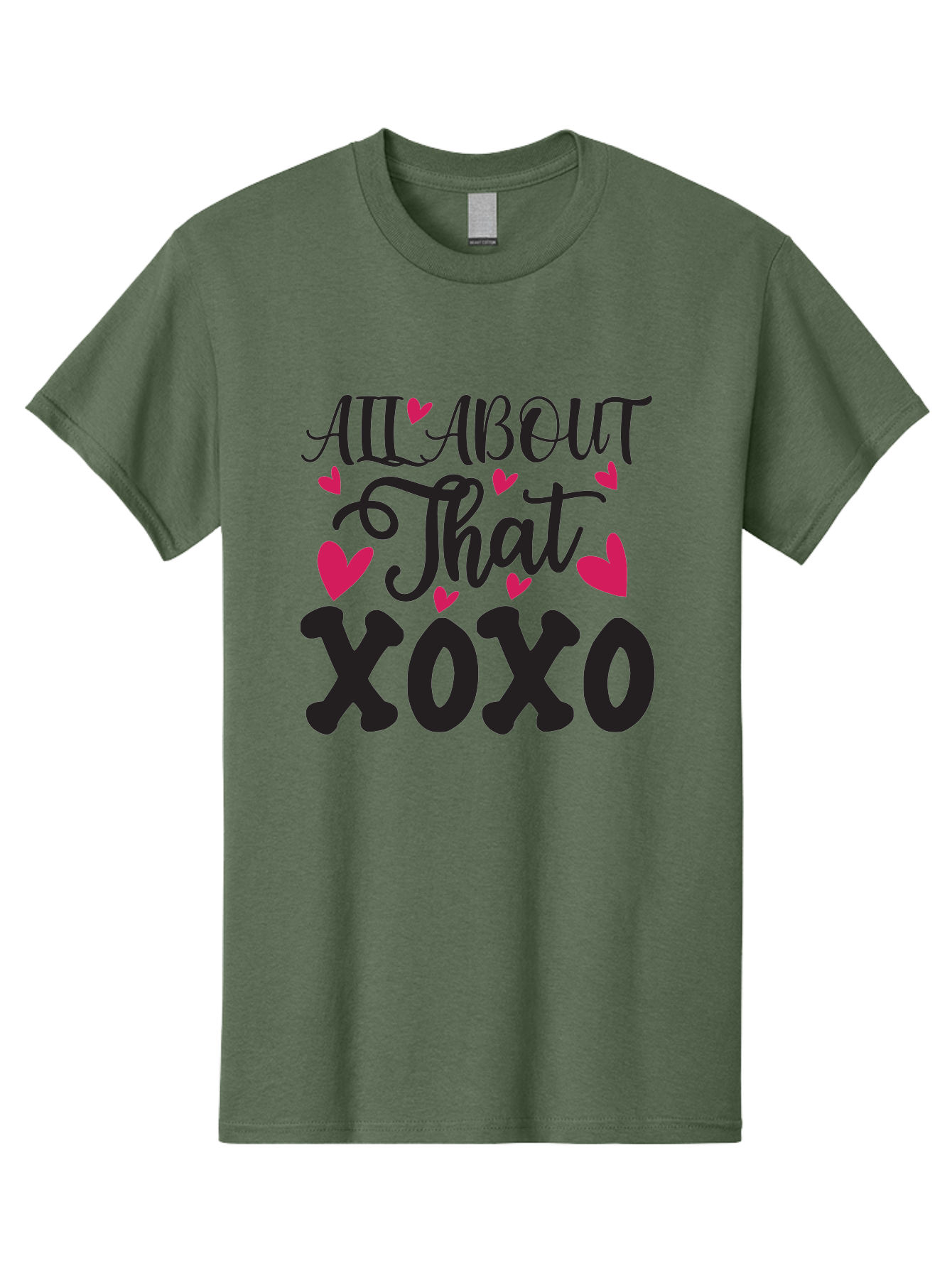 All About That Xoxo Men'S Graphic Tee, 100% Cotton, Comfortable Casual Summer Wear, Machine Washable, Love Quotes, Heart Graphics, Xoxo Phrase, Pink Hearts, Black Typography, Valentines Day, Love Messages, Heart Shapes, Kisses And Hugs Aae097 15