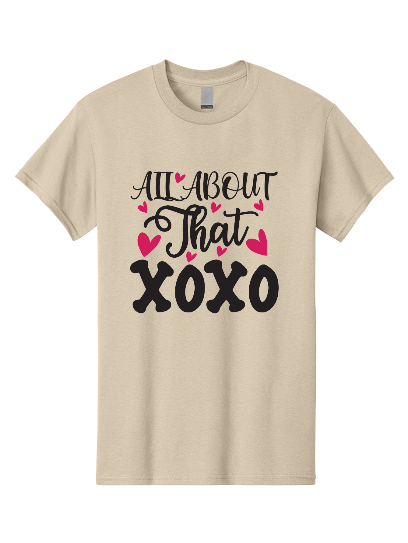 All About That Xoxo Men'S Graphic Tee, 100% Cotton, Comfortable Casual Summer Wear, Machine Washable, Love Quotes, Heart Graphics, Xoxo Phrase, Pink Hearts, Black Typography, Valentines Day, Love Messages, Heart Shapes, Kisses And Hugs Aae097 11