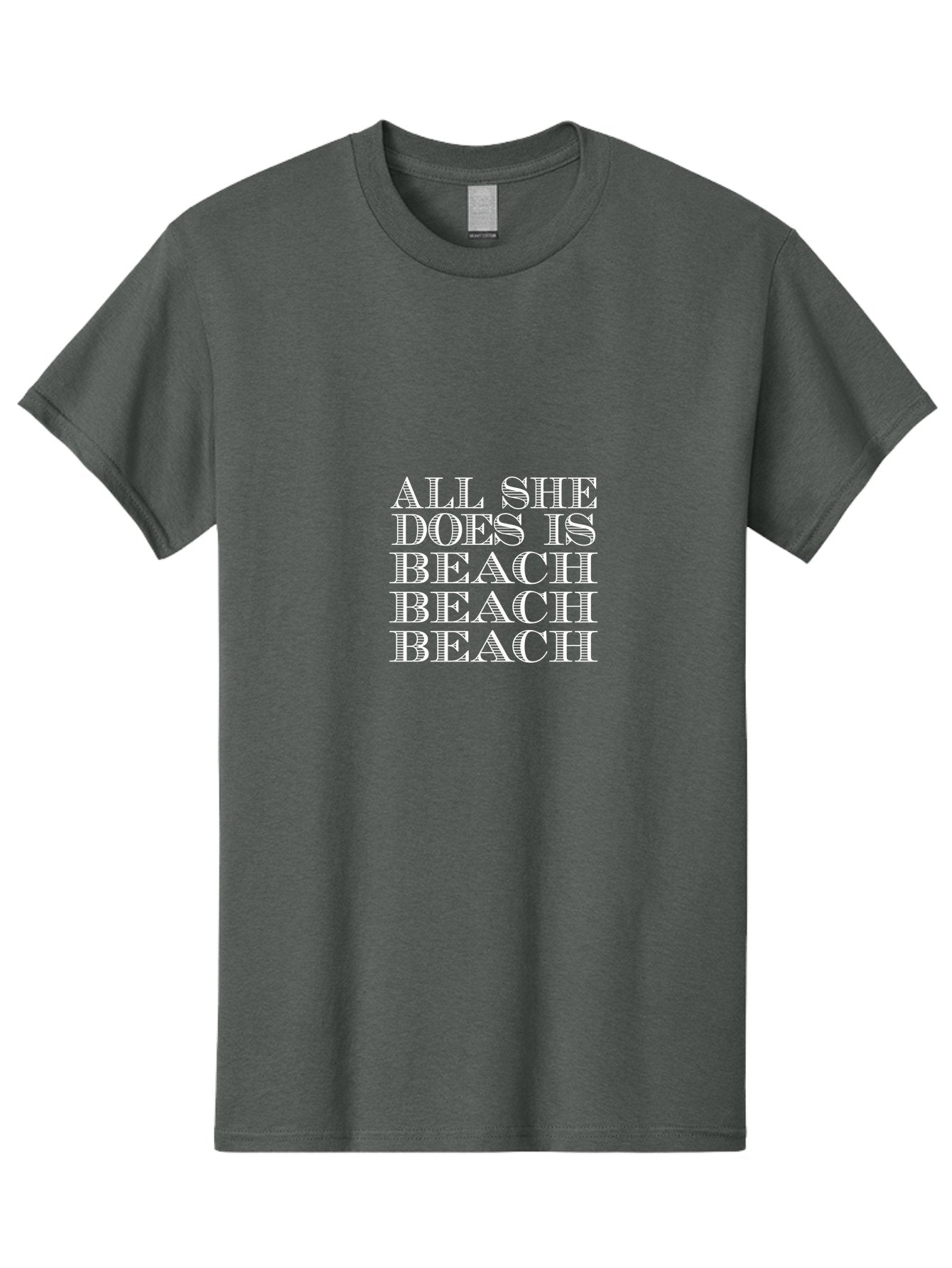 All She Does Is Men'S Graphic Tee, 100% Cotton, Comfortable Casual Summer Wear, Machine Washable, Beach Lifestyle, Beach Quotes, Summer Vibes, Coastal Living, Beachy Feel, Positive Affirmations Aae098 15