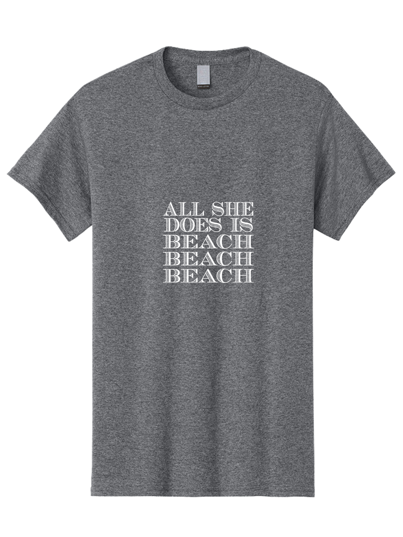 All She Does Is Men'S Graphic Tee, 100% Cotton, Comfortable Casual Summer Wear, Machine Washable, Beach Lifestyle, Beach Quotes, Summer Vibes, Coastal Living, Beachy Feel, Positive Affirmations Aae098 29