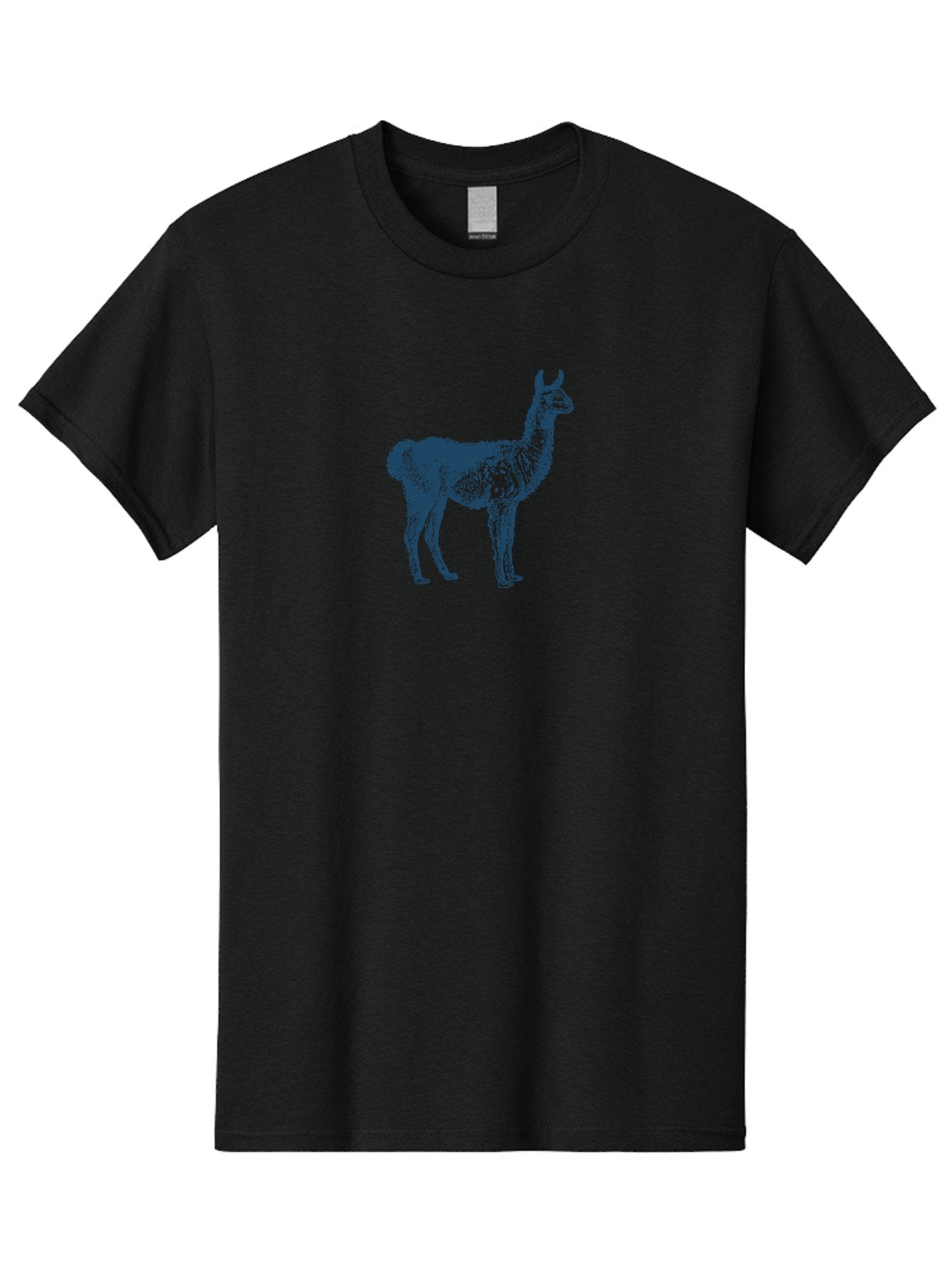 Alto Llama Men'S Graphic Tee, 100% Cotton, Comfortable Casual Summer Wear, Machine Washable, Llama Illustration, Stylized Animal Art, Vibrant Colors, Abstract Design, Modern Graphic, Wildlife Inspiration, Artistic Expression, Camelid Species Aae099 11