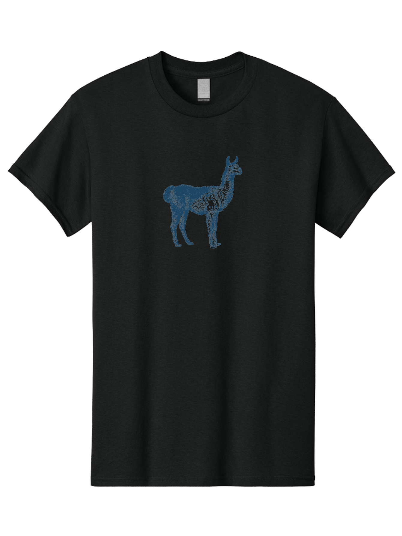 Alto Llama Men'S Graphic Tee, 100% Cotton, Comfortable Casual Summer Wear, Machine Washable, Llama Illustration, Stylized Animal Art, Vibrant Colors, Abstract Design, Modern Graphic, Wildlife Inspiration, Artistic Expression, Camelid Species Aae099 7