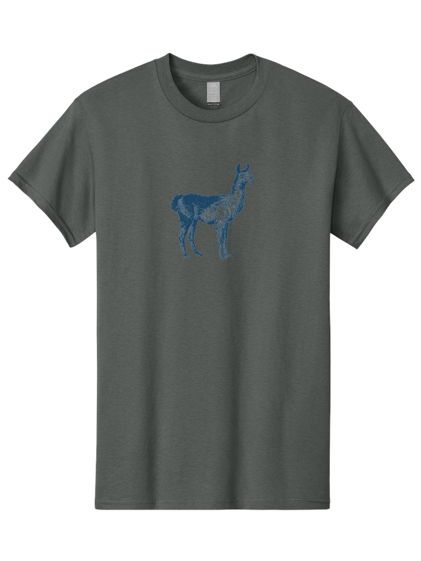 Alto Llama Men'S Graphic Tee, 100% Cotton, Comfortable Casual Summer Wear, Machine Washable, Llama Illustration, Stylized Animal Art, Vibrant Colors, Abstract Design, Modern Graphic, Wildlife Inspiration, Artistic Expression, Camelid Species Aae099 11