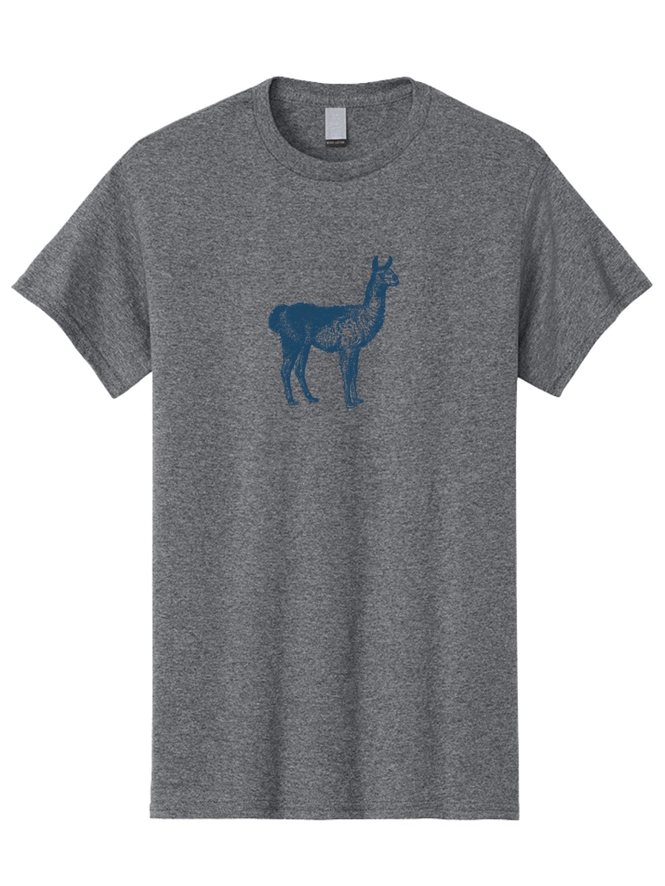 Alto Llama Men'S Graphic Tee, 100% Cotton, Comfortable Casual Summer Wear, Machine Washable, Llama Illustration, Stylized Animal Art, Vibrant Colors, Abstract Design, Modern Graphic, Wildlife Inspiration, Artistic Expression, Camelid Species Aae099 7