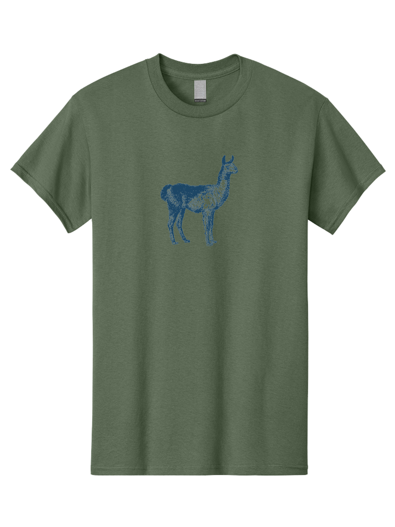 Alto Llama Men'S Graphic Tee, 100% Cotton, Comfortable Casual Summer Wear, Machine Washable, Llama Illustration, Stylized Animal Art, Vibrant Colors, Abstract Design, Modern Graphic, Wildlife Inspiration, Artistic Expression, Camelid Species Aae099 23