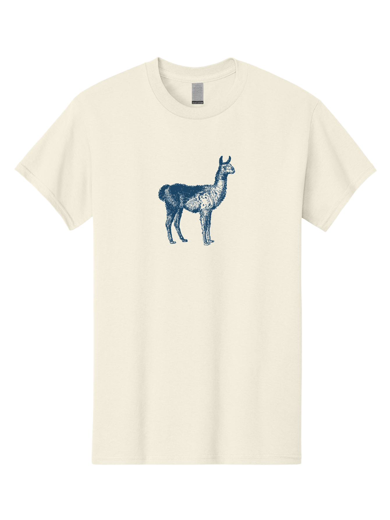 Alto Llama Men'S Graphic Tee, 100% Cotton, Comfortable Casual Summer Wear, Machine Washable, Llama Illustration, Stylized Animal Art, Vibrant Colors, Abstract Design, Modern Graphic, Wildlife Inspiration, Artistic Expression, Camelid Species Aae099 13