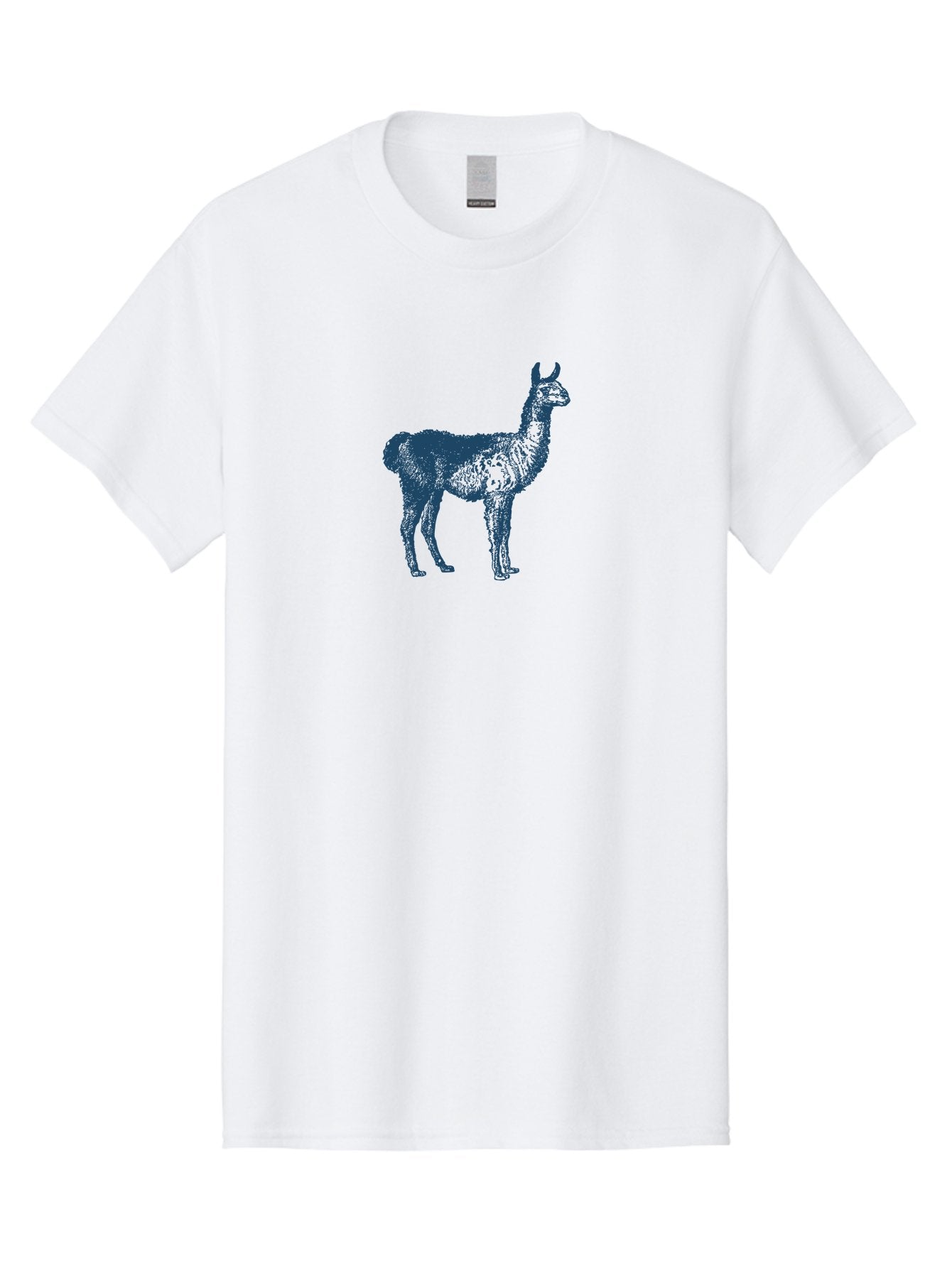 Alto Llama Men'S Graphic Tee, 100% Cotton, Comfortable Casual Summer Wear, Machine Washable, Llama Illustration, Stylized Animal Art, Vibrant Colors, Abstract Design, Modern Graphic, Wildlife Inspiration, Artistic Expression, Camelid Species Aae099 9