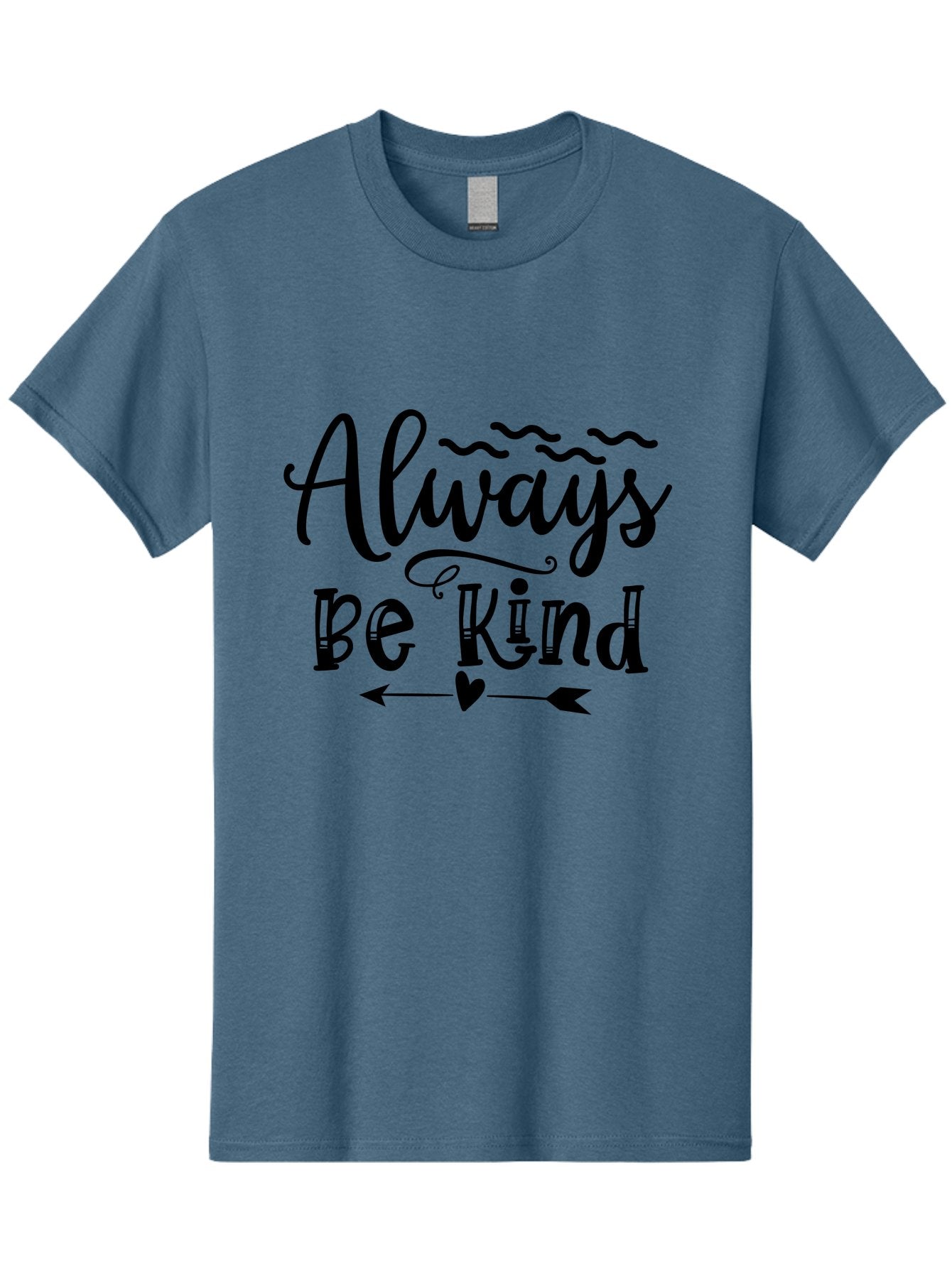 Always Be Kind Men'S Graphic Tee, 100% Cotton, Comfortable Casual Summer Wear, Machine Washable, Kindness Matters, Inspirational Quote, Motivational Phrase, Positive Message, Heartwarming Sentiment, Love And Care Aae100 4