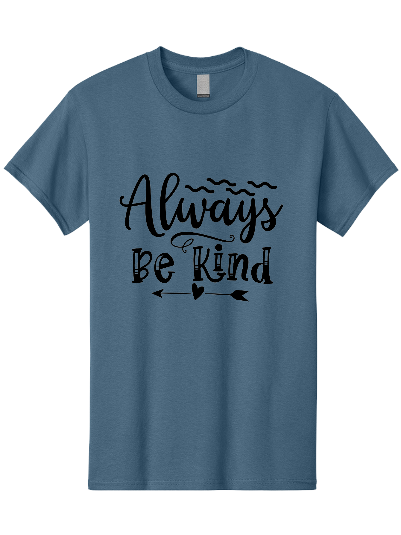 Always Be Kind Men'S Graphic Tee, 100% Cotton, Comfortable Casual Summer Wear, Machine Washable, Kindness Matters, Inspirational Quote, Motivational Phrase, Positive Message, Heartwarming Sentiment, Love And Care Aae100 23
