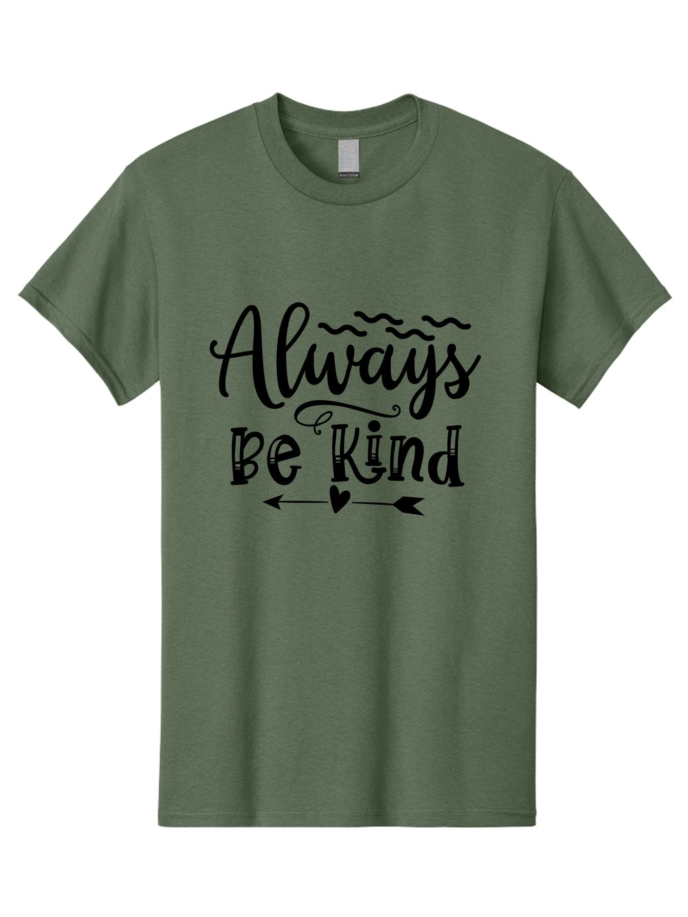 Always Be Kind Men'S Graphic Tee, 100% Cotton, Comfortable Casual Summer Wear, Machine Washable, Kindness Matters, Inspirational Quote, Motivational Phrase, Positive Message, Heartwarming Sentiment, Love And Care Aae100 6
