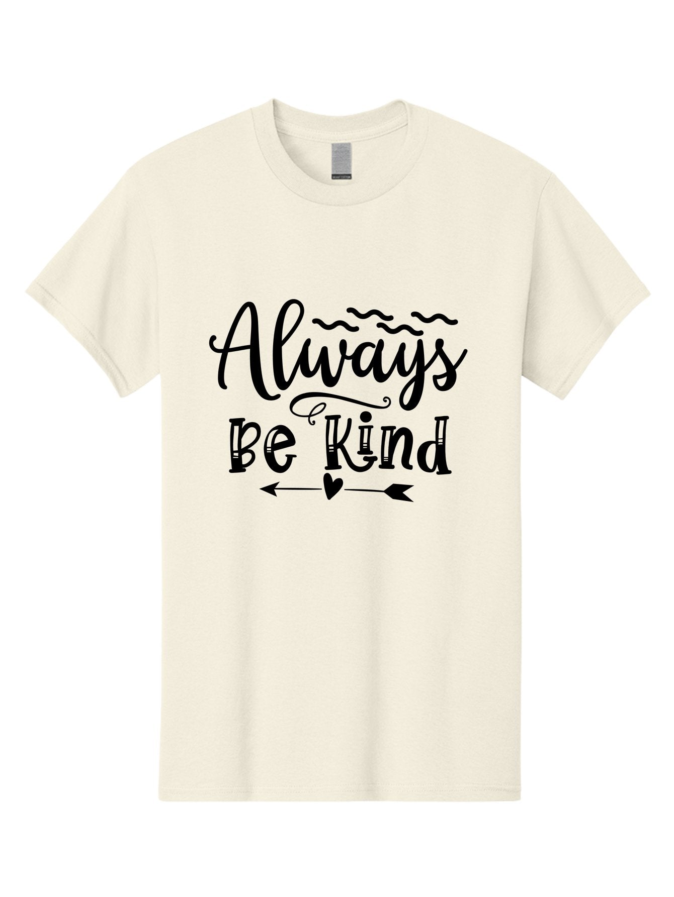 Always Be Kind Men'S Graphic Tee, 100% Cotton, Comfortable Casual Summer Wear, Machine Washable, Kindness Matters, Inspirational Quote, Motivational Phrase, Positive Message, Heartwarming Sentiment, Love And Care Aae100 12