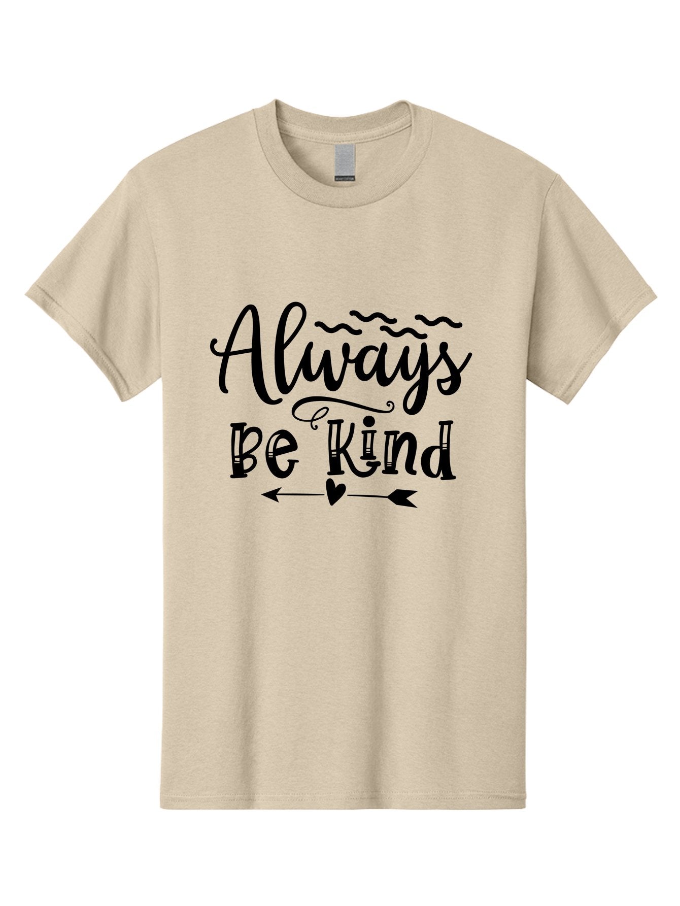 Always Be Kind Men'S Graphic Tee, 100% Cotton, Comfortable Casual Summer Wear, Machine Washable, Kindness Matters, Inspirational Quote, Motivational Phrase, Positive Message, Heartwarming Sentiment, Love And Care Aae100 11