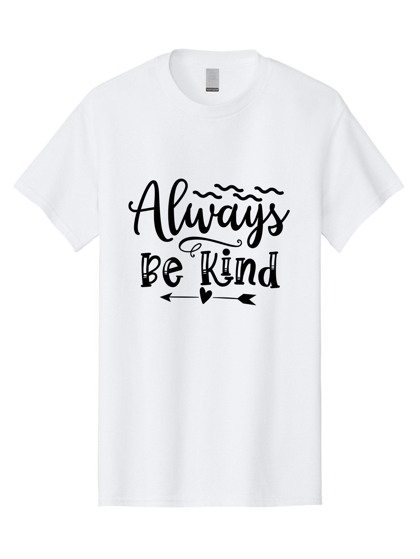 Always Be Kind Men'S Graphic Tee, 100% Cotton, Comfortable Casual Summer Wear, Machine Washable, Kindness Matters, Inspirational Quote, Motivational Phrase, Positive Message, Heartwarming Sentiment, Love And Care Aae100 3