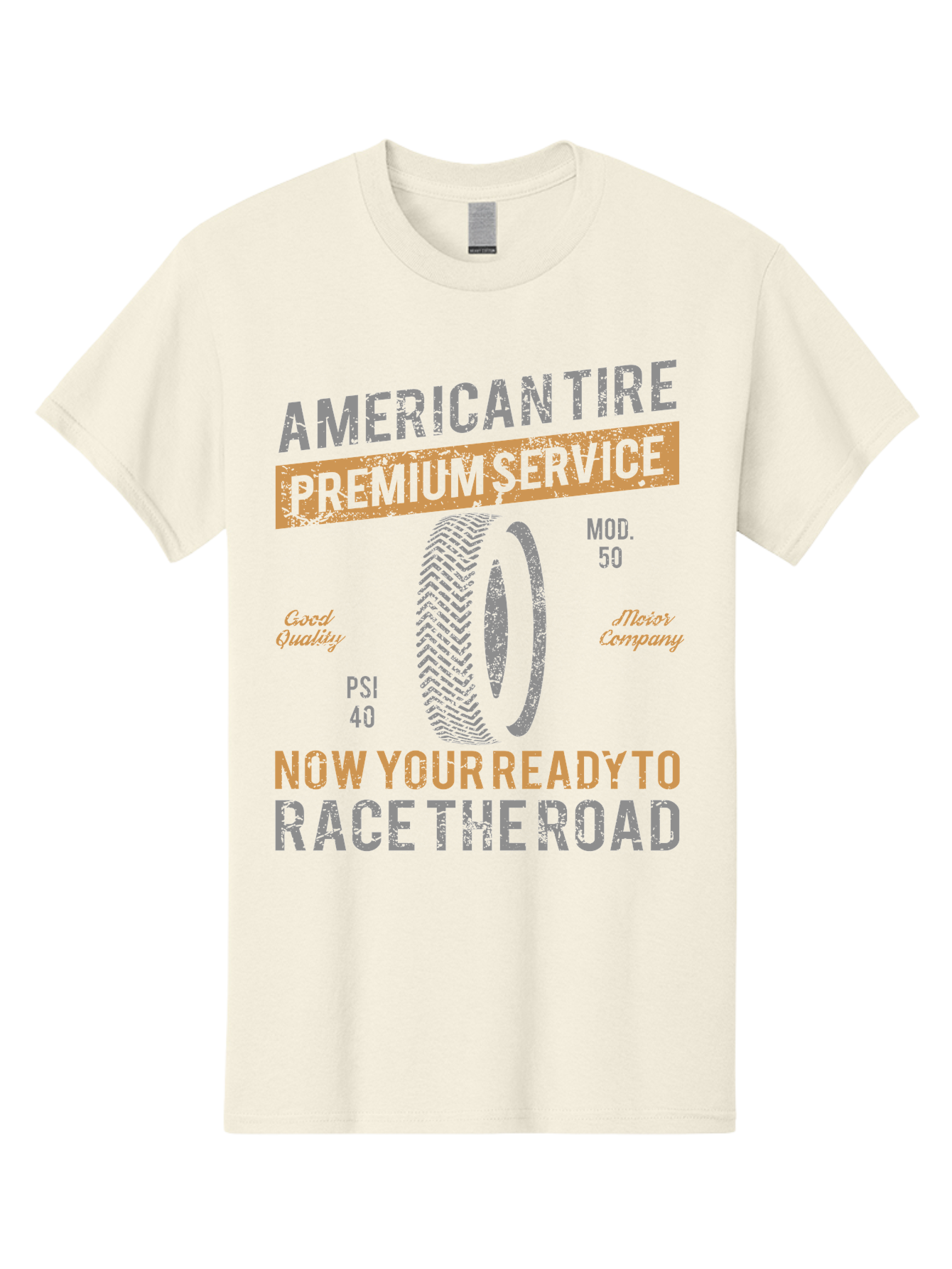 American Tire Distressed Men'S Graphic Tee, 100% Cotton, Comfortable Casual Summer Wear, Machine Washable, American Tire Premium Service, Vehicle Maintenance, Road Safety, Tire Quality, Good Company, Racing Tires, Automotive Services, Aae101 17