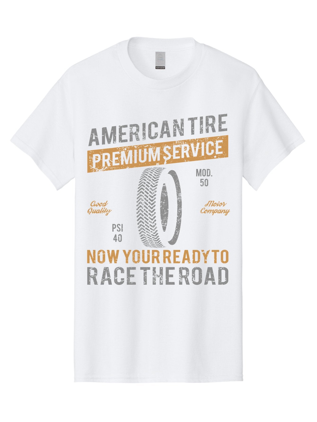 American Tire Distressed Men'S Graphic Tee, 100% Cotton, Comfortable Casual Summer Wear, Machine Washable, American Tire Premium Service, Vehicle Maintenance, Road Safety, Tire Quality, Good Company, Racing Tires, Automotive Services, Aae101 11