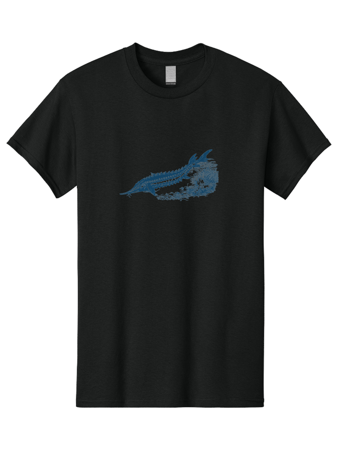 Ancient River Fish 2 Men'S Graphic Tee, 100% Cotton, Comfortable Casual Summer Wear, Machine Washable, Sawshark, Marine Life, Ocean Creature, Underwater World, Fish Illustration, Aquatic Animal, Shark Species, Detailed Artwork, Aae104 19