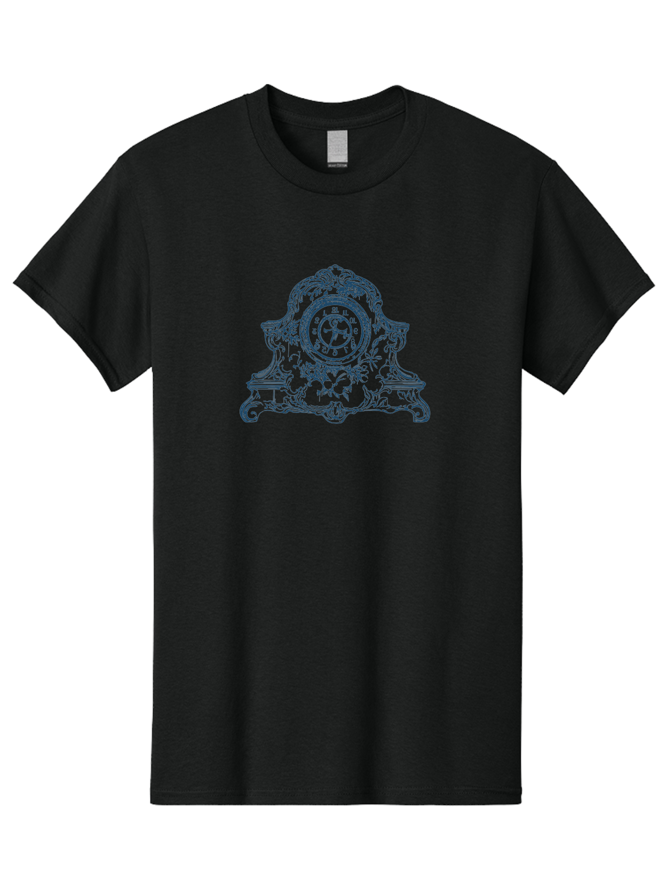 Antique Floral Clock Men'S Graphic Tee, 100% Cotton, Comfortable Casual Summer Wear, Machine Washable, Antique Clock Face, Roman Numerals, Ornate Details, Floral Patterns, Vintage Design, Classic Elegance, Timepiece, Traditional Decor, Aae108 11