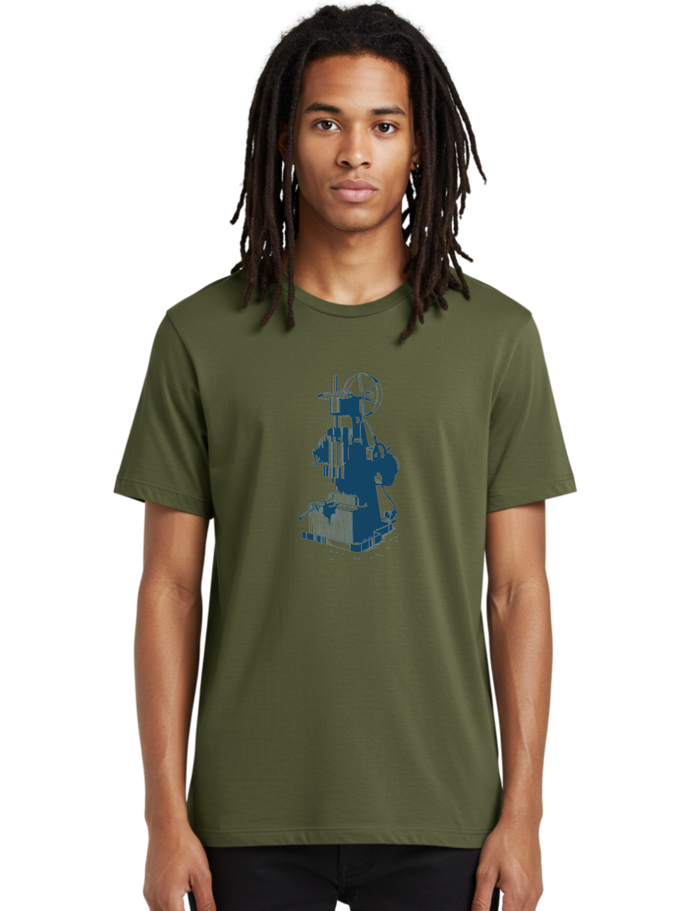 Antique Machine Art Men'S Graphic Tee, 100% Cotton, Comfortable Casual Summer Wear, Machine Washable, Industrial Machinery, Mechanical Equipment, Factory Machine, Manufacturing Technology, Industrial Production, Mechanical Parts, Aae109 20