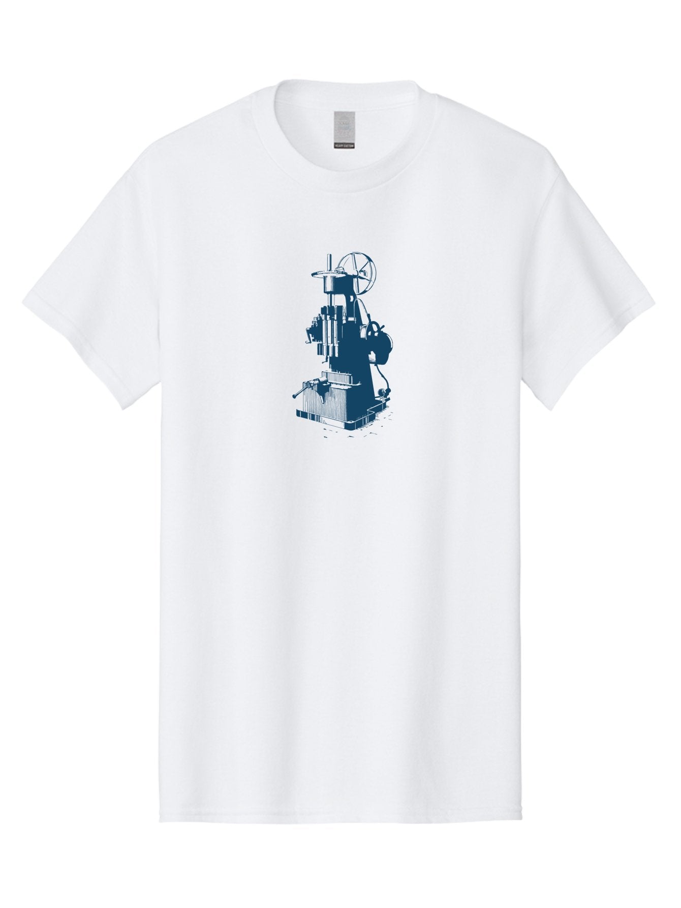 Antique Machine Art Men'S Graphic Tee, 100% Cotton, Comfortable Casual Summer Wear, Machine Washable, Industrial Machinery, Mechanical Equipment, Factory Machine, Manufacturing Technology, Industrial Production, Mechanical Parts, Aae109 9