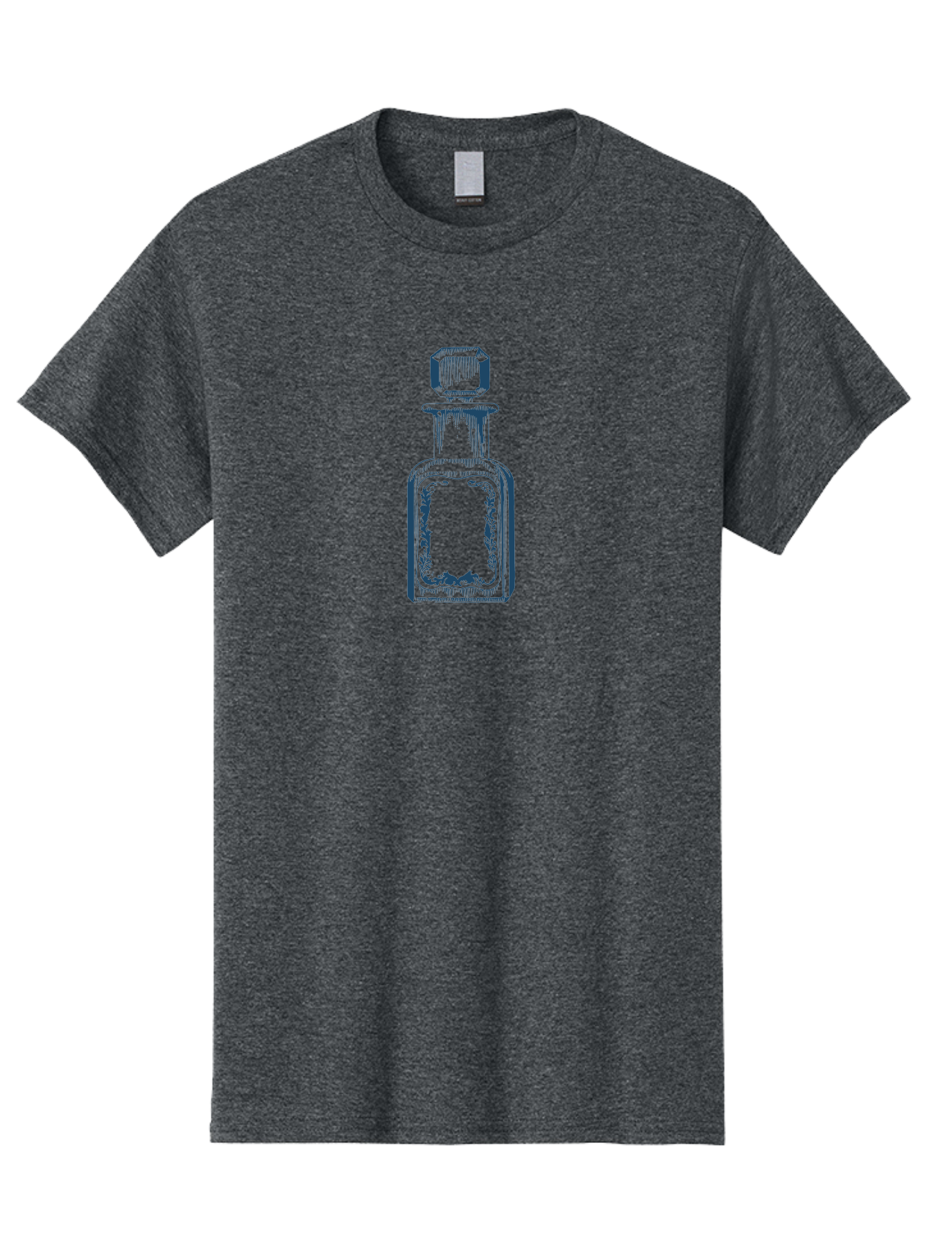 Antique Perfume Bottle Men'S Graphic Tee, 100% Cotton, Comfortable Casual Summer Wear, Machine Washable, Perfume Bottle Design, Fragrance Container, Luxury Skincare, Elegant Packaging, Vintage Style, Beauty Products, Sketch Artwork, Aae110 5