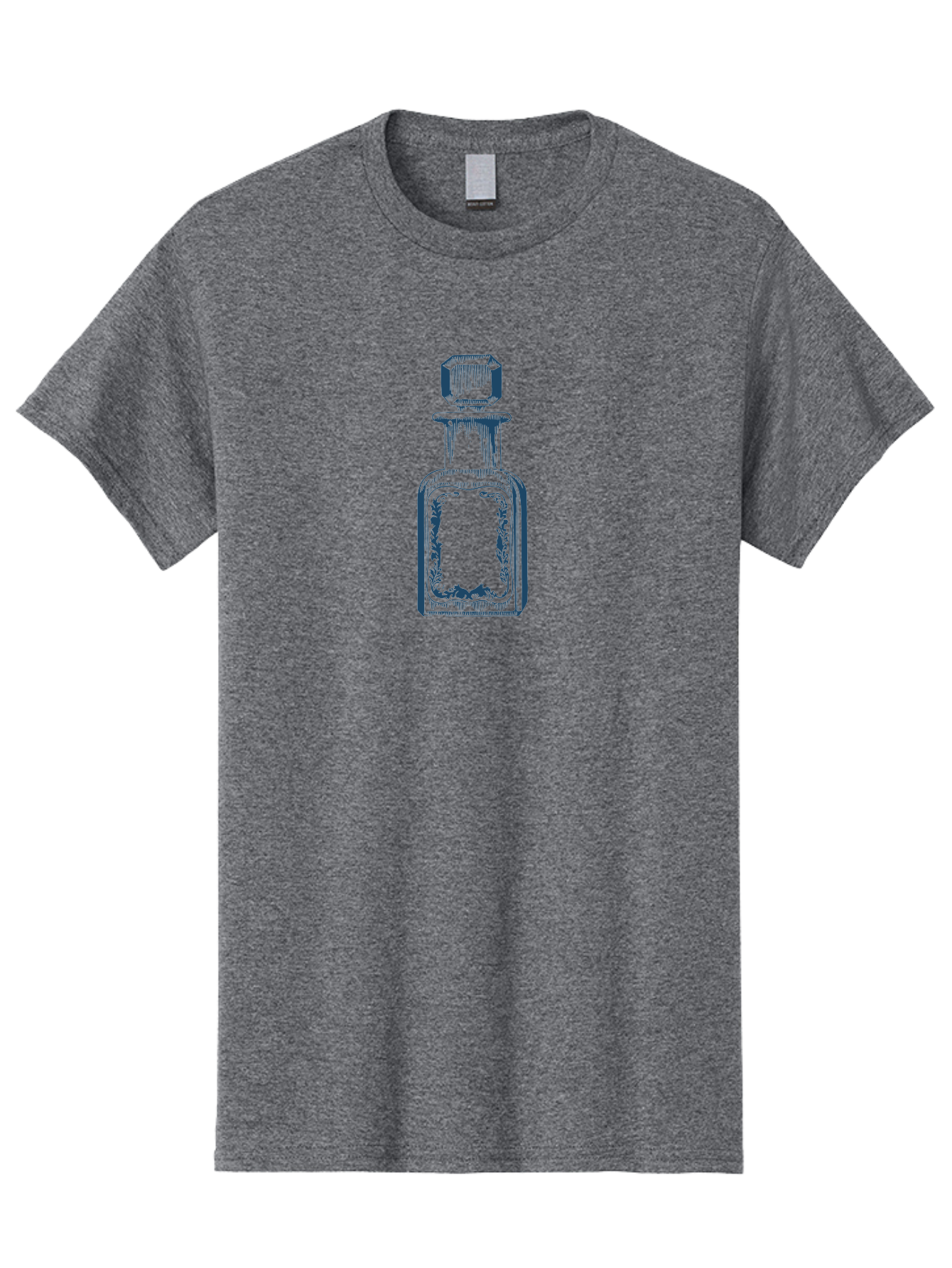 Antique Perfume Bottle Men'S Graphic Tee, 100% Cotton, Comfortable Casual Summer Wear, Machine Washable, Perfume Bottle Design, Fragrance Container, Luxury Skincare, Elegant Packaging, Vintage Style, Beauty Products, Sketch Artwork, Aae110 23