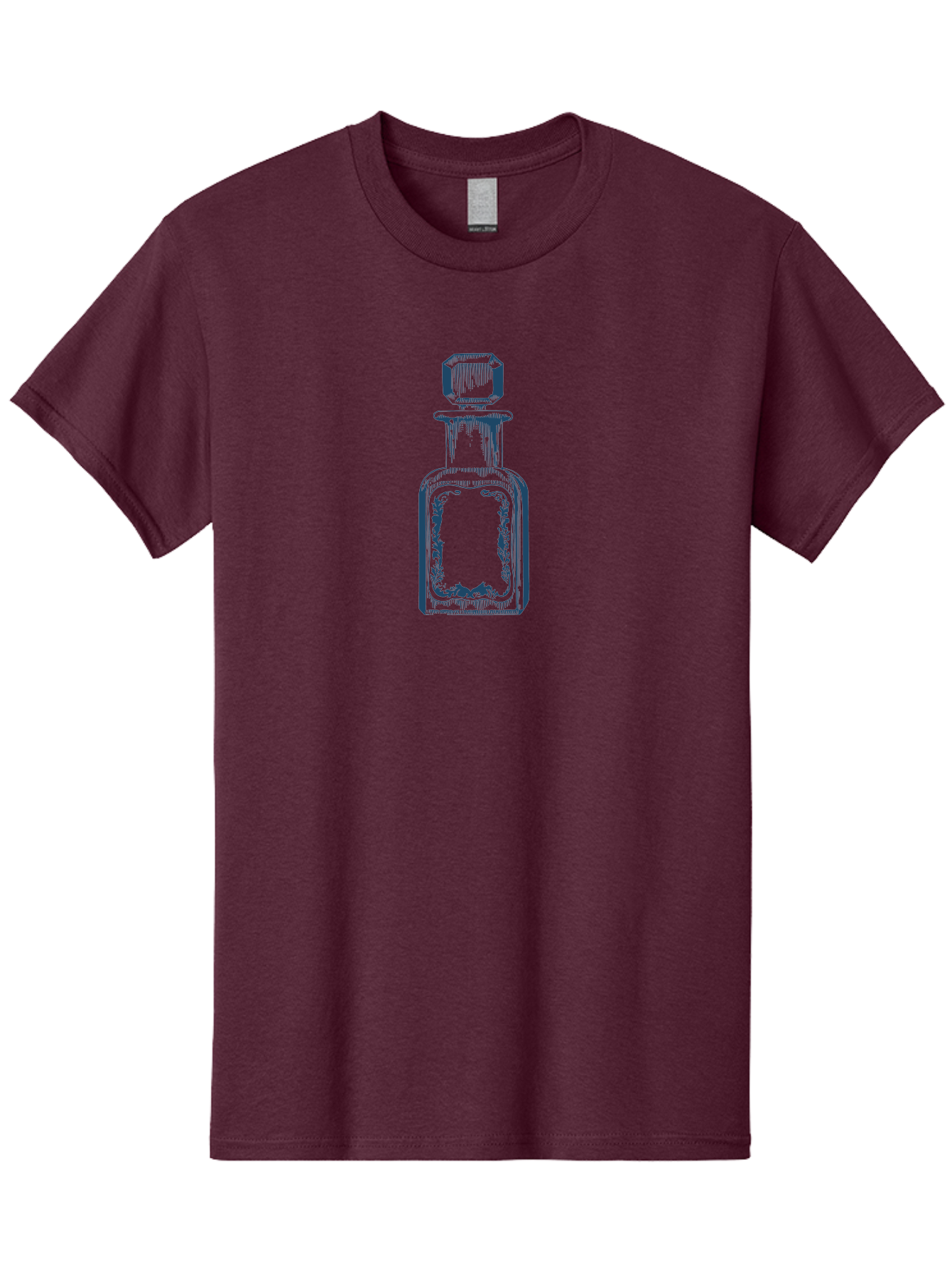 Antique Perfume Bottle Men'S Graphic Tee, 100% Cotton, Comfortable Casual Summer Wear, Machine Washable, Perfume Bottle Design, Fragrance Container, Luxury Skincare, Elegant Packaging, Vintage Style, Beauty Products, Sketch Artwork, Aae110 13