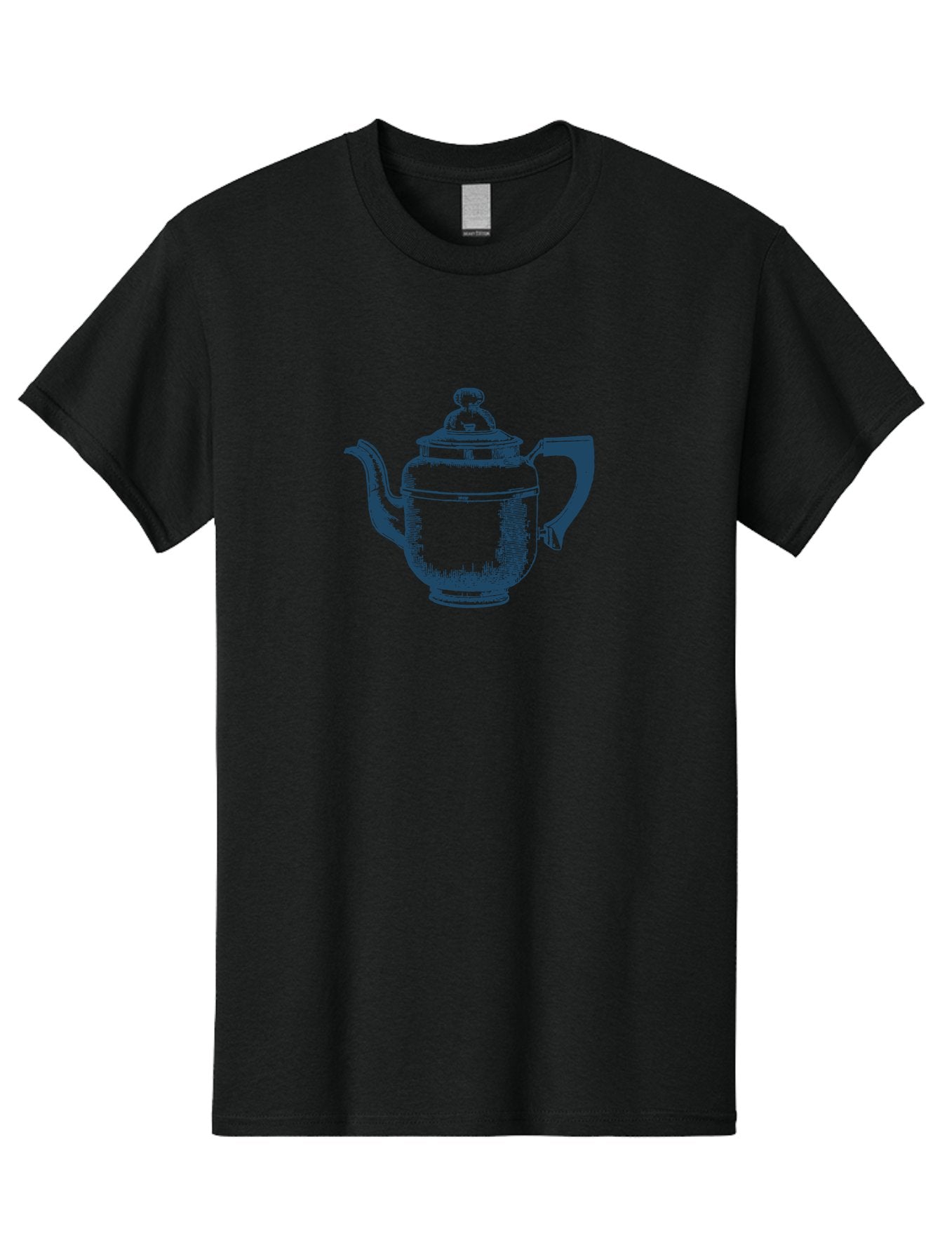 Antique Teapot Men'S Graphic Tee, 100% Cotton, Comfortable Casual Summer Wear, Machine Washable, Teapot With Lid, Antique Teapot, Tea Time, Vintage Teapot, Dark Blue Illustration, Classic Design, Traditional Tea, Ceramic Teapot, Retro Style Aae113 11