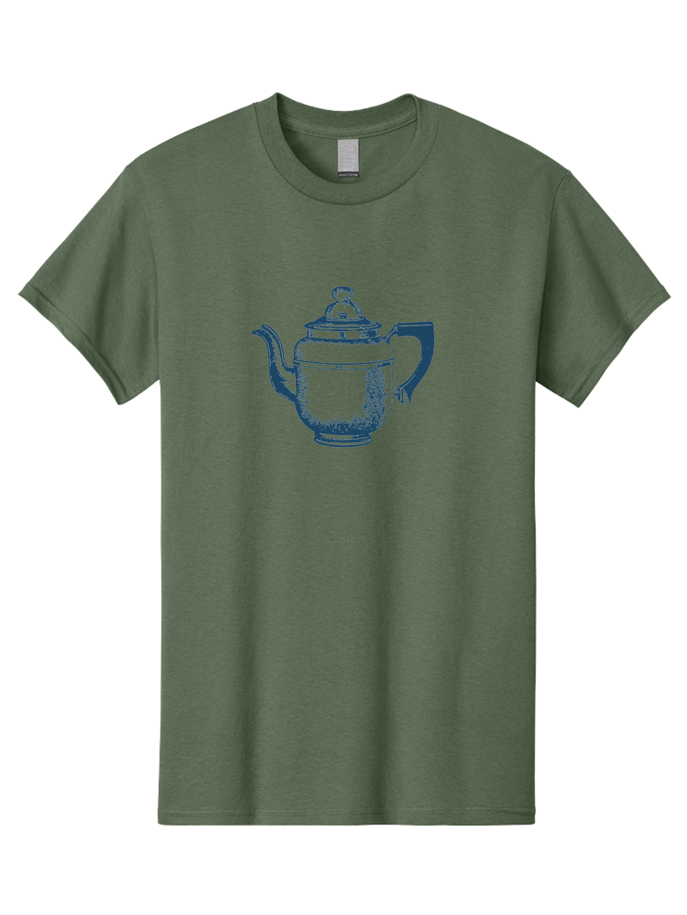 Antique Teapot Men'S Graphic Tee, 100% Cotton, Comfortable Casual Summer Wear, Machine Washable, Teapot With Lid, Antique Teapot, Tea Time, Vintage Teapot, Dark Blue Illustration, Classic Design, Traditional Tea, Ceramic Teapot, Retro Style Aae113 19