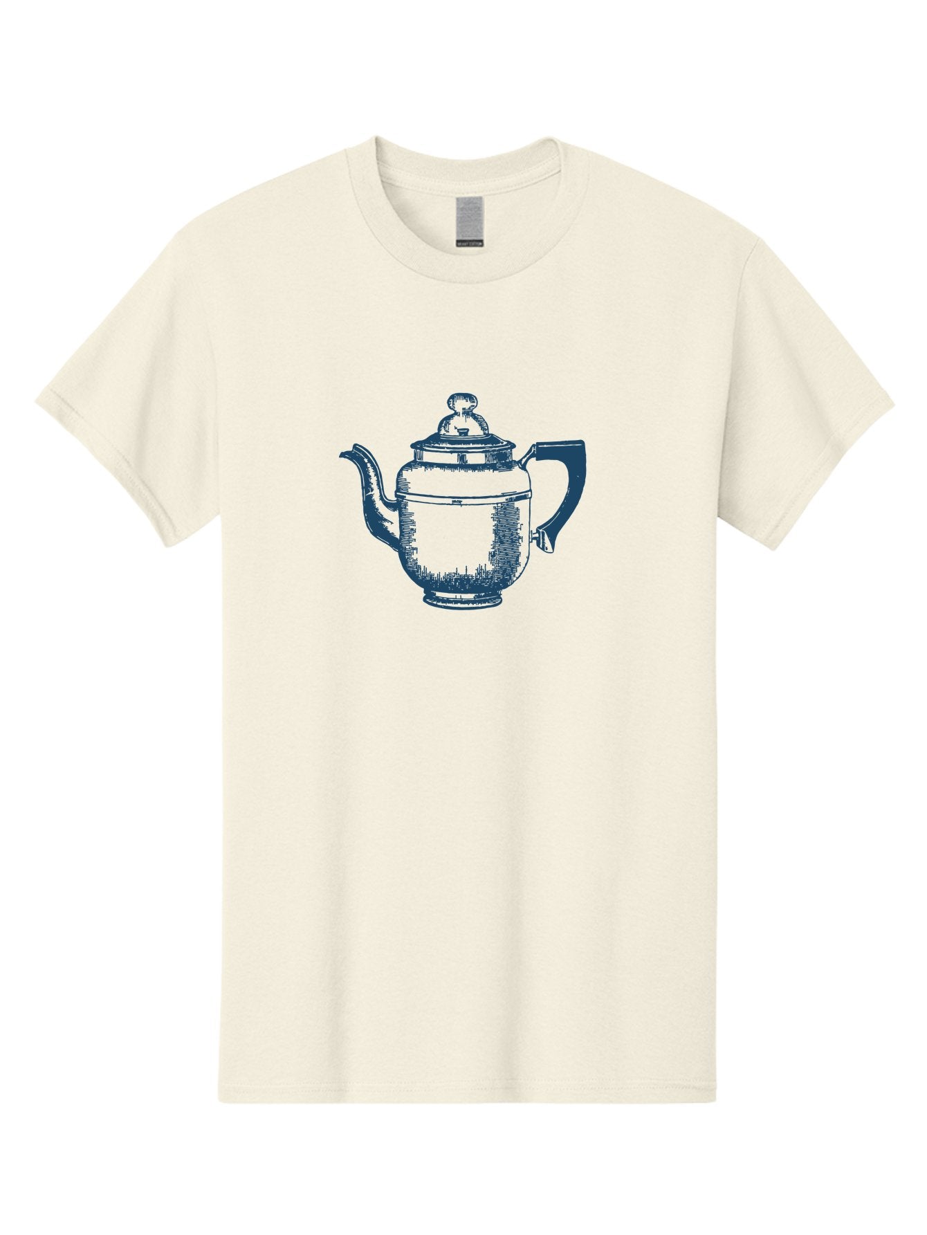 Antique Teapot Men'S Graphic Tee, 100% Cotton, Comfortable Casual Summer Wear, Machine Washable, Teapot With Lid, Antique Teapot, Tea Time, Vintage Teapot, Dark Blue Illustration, Classic Design, Traditional Tea, Ceramic Teapot, Retro Style Aae113 8