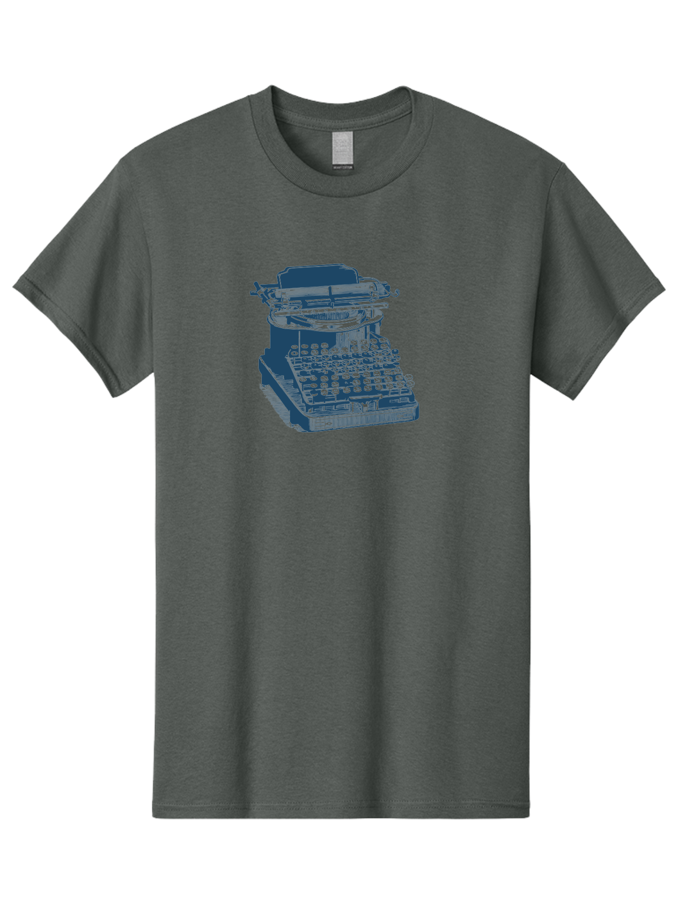 Antique Typewriter Print Men'S Graphic Tee, 100% Cotton, Comfortable Casual Summer Wear, Machine Washable, Vintage Typewriter, Retro Writing Machine, Classic Keyboard, Nostalgic Office Equipment, Antique Technology, Writer'S Tool, Aae115 19
