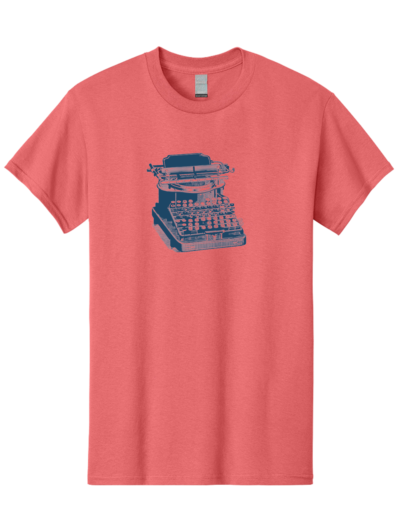 Antique Typewriter Print Men'S Graphic Tee, 100% Cotton, Comfortable Casual Summer Wear, Machine Washable, Vintage Typewriter, Retro Writing Machine, Classic Keyboard, Nostalgic Office Equipment, Antique Technology, Writer'S Tool, Aae115 3