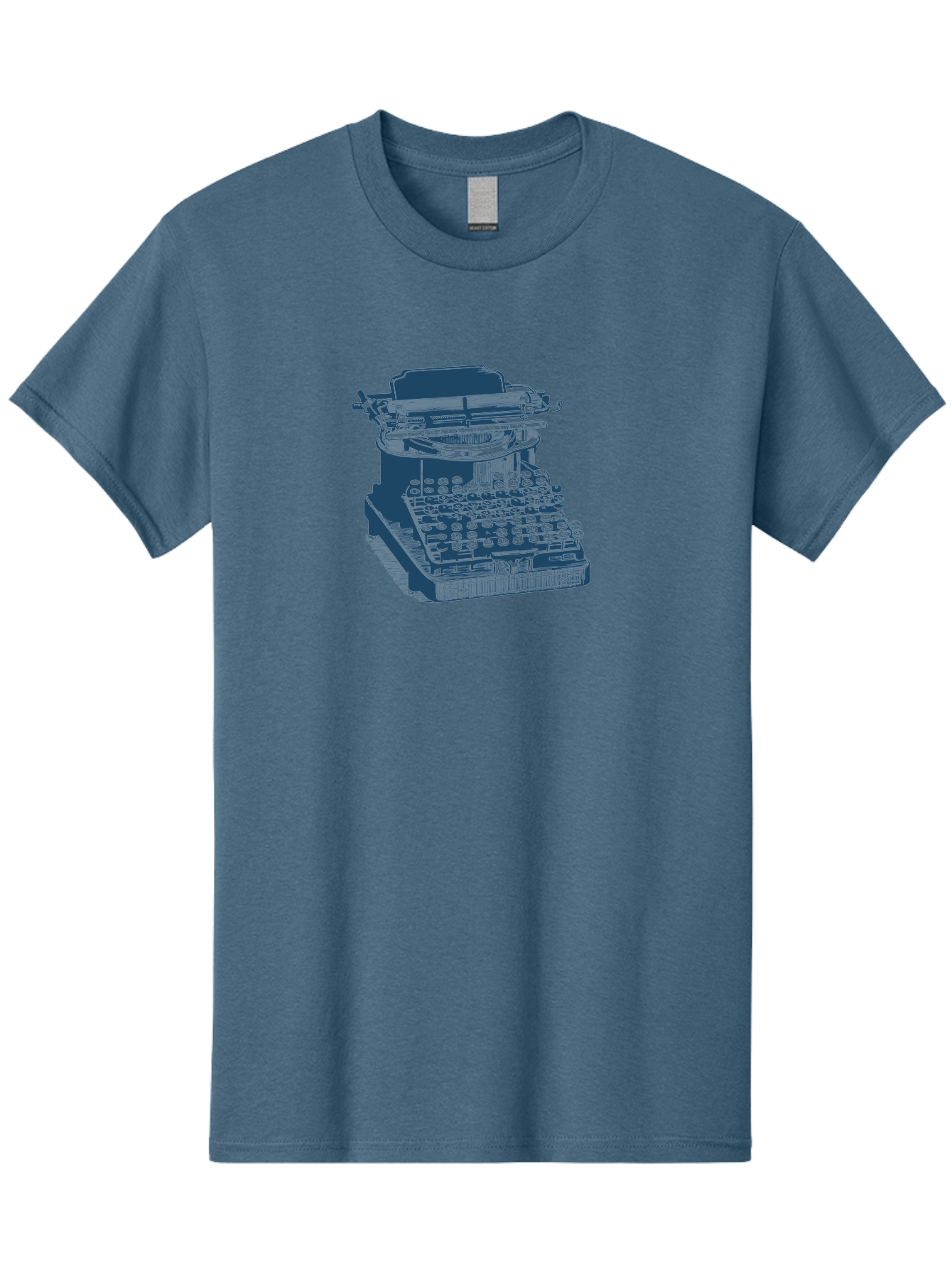 Antique Typewriter Print Men'S Graphic Tee, 100% Cotton, Comfortable Casual Summer Wear, Machine Washable, Vintage Typewriter, Retro Writing Machine, Classic Keyboard, Nostalgic Office Equipment, Antique Technology, Writer'S Tool, Aae115 9