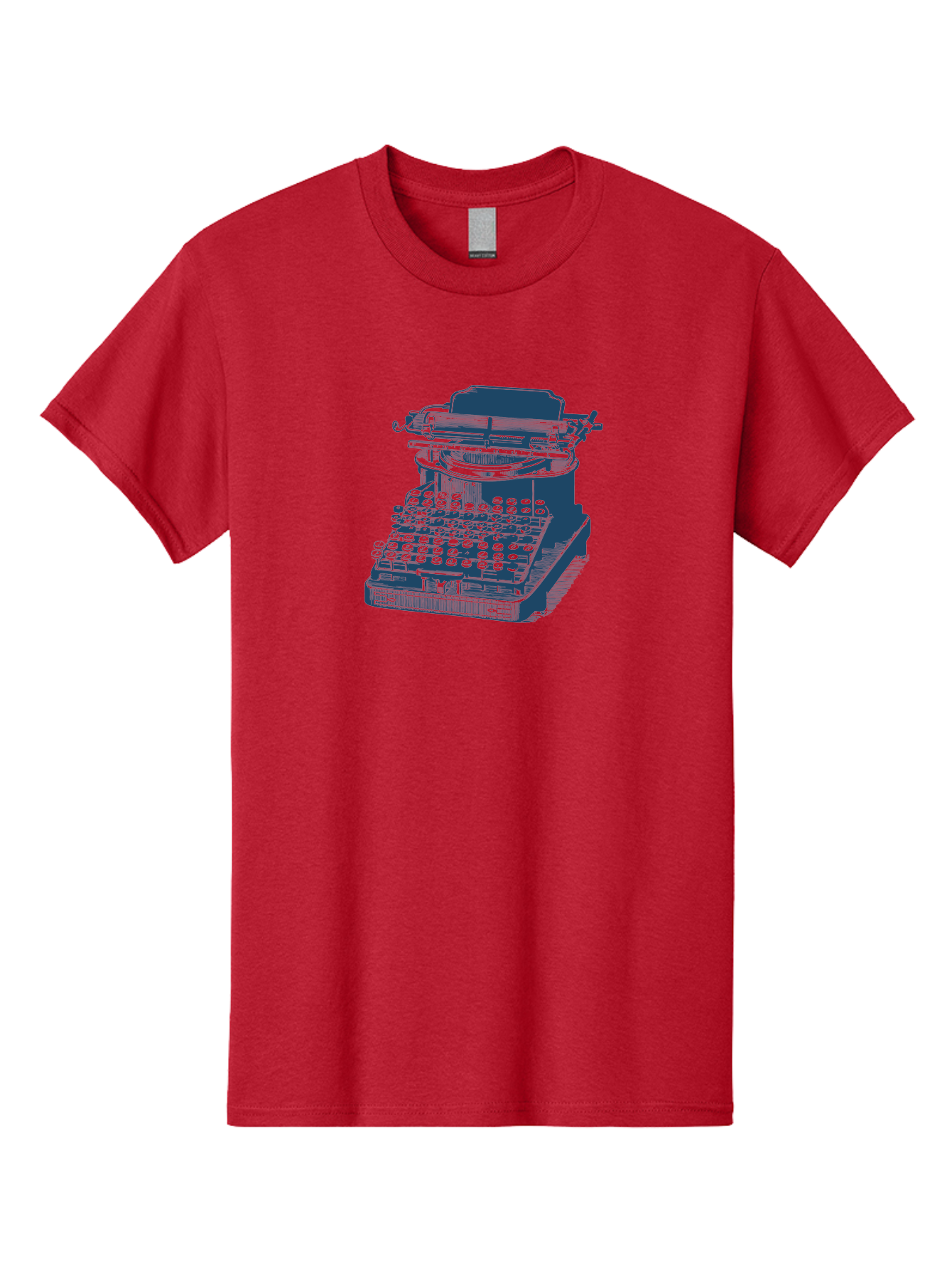 Antique Typewriter Vibes Men'S Graphic Tee, 100% Cotton, Comfortable Casual Summer Wear, Machine Washable, Vintage Typewriter, Retro Office Equipment, Classic Writing Machine, Antique Technology, Old-Fashioned Keyboard, Nostalgia, Aae116 21