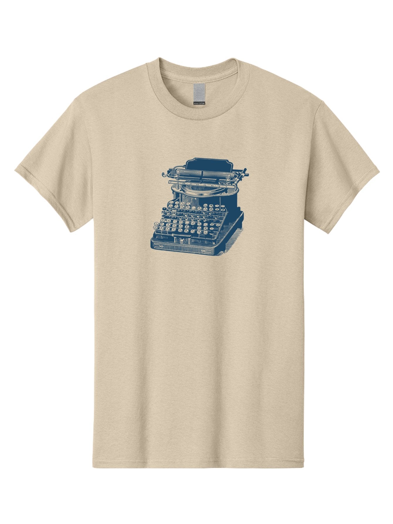 Antique Typewriter Vibes Men'S Graphic Tee, 100% Cotton, Comfortable Casual Summer Wear, Machine Washable, Vintage Typewriter, Retro Office Equipment, Classic Writing Machine, Antique Technology, Old-Fashioned Keyboard, Nostalgia, Aae116 3
