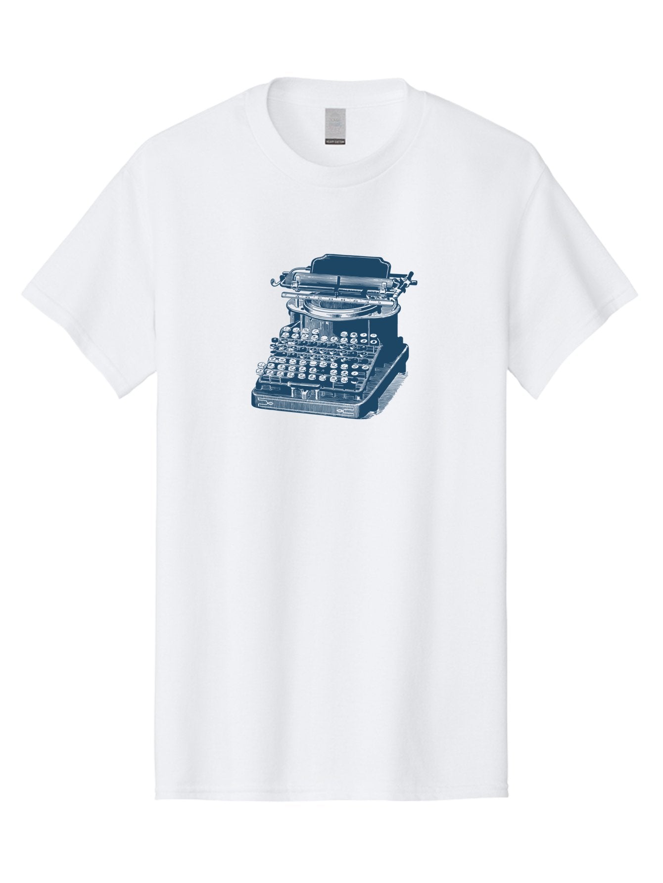 Antique Typewriter Vibes Men'S Graphic Tee, 100% Cotton, Comfortable Casual Summer Wear, Machine Washable, Vintage Typewriter, Retro Office Equipment, Classic Writing Machine, Antique Technology, Old-Fashioned Keyboard, Nostalgia, Aae116
