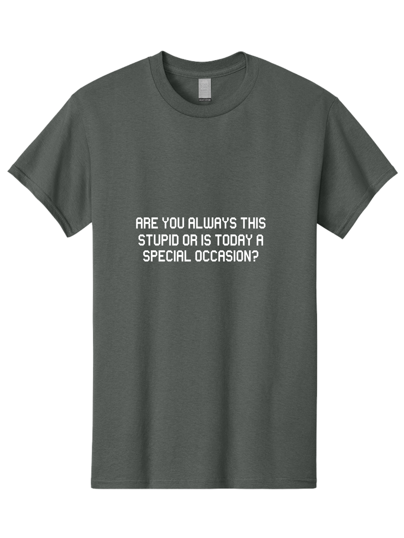 Are You Always This Stupid Men'S Graphic Tee, 100% Cotton, Comfortable Casual Summer Wear, Machine Washable, Sarcastic Quote, Funny Saying, Humorous Phrase, Witty Remark, Clever Insult, Aae117 13
